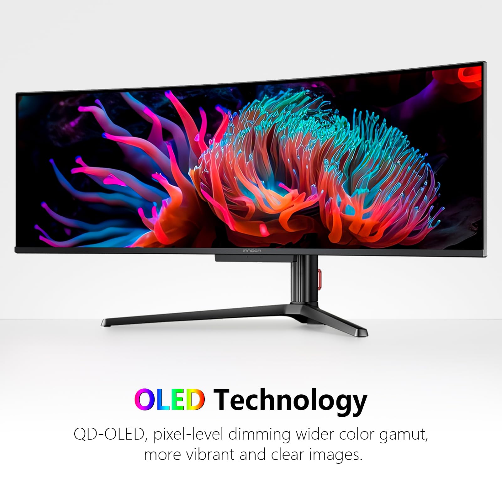 Innocn 49'' Oled Ultrawide Curved Gaming Monitor 5120 X 1440P 144Hz, 0.03Ms, Usb Type C 90W, Hdmi 2.1, Displayport, Usb Hub, Sur