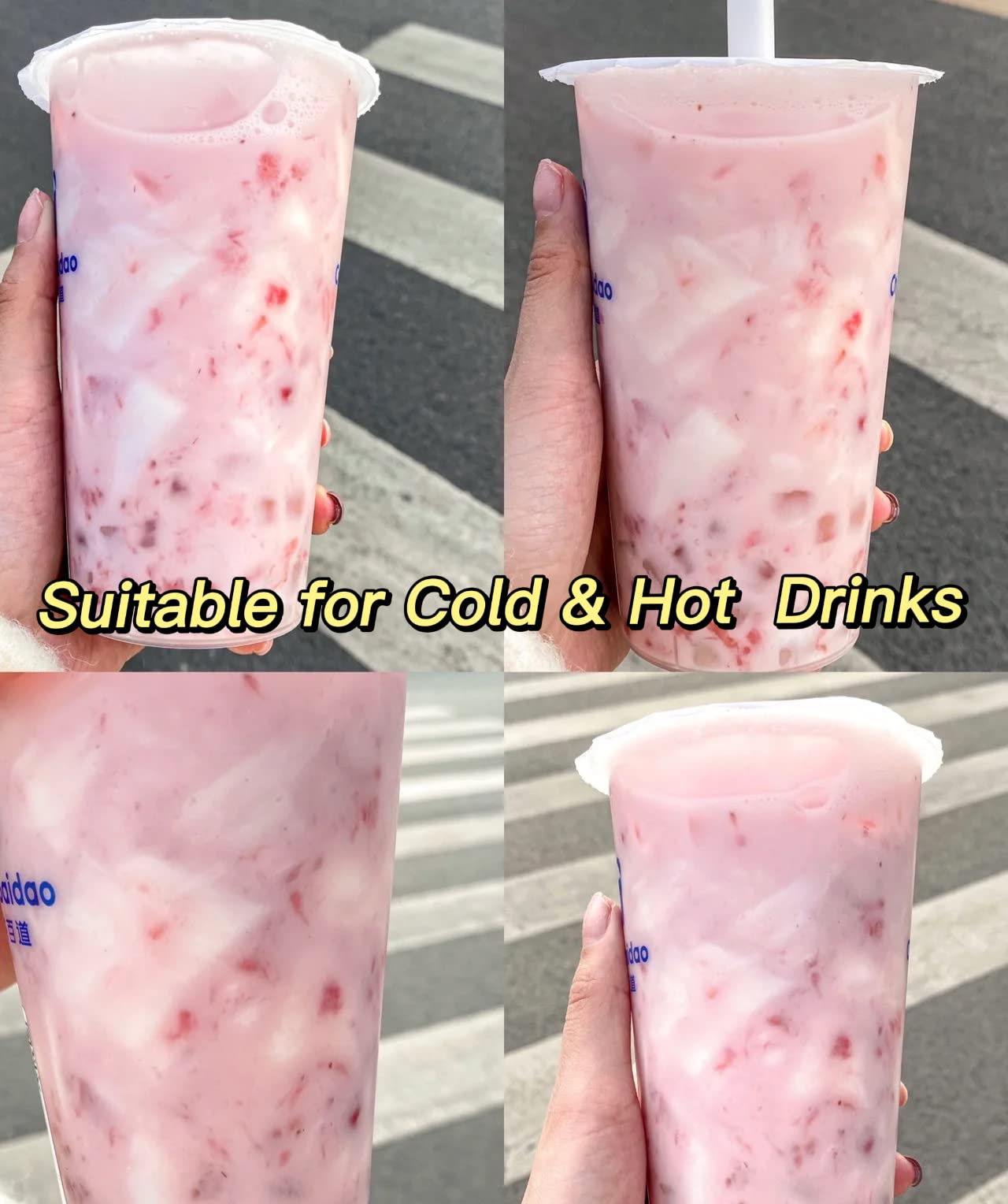 Cup Sealer Film 3275 Pcs   Bubble Tea Cup Sealing Film 95 105 Mm (3.74'') For Pp Plastic Cups/Paper Cups� (Holiday Icon)
