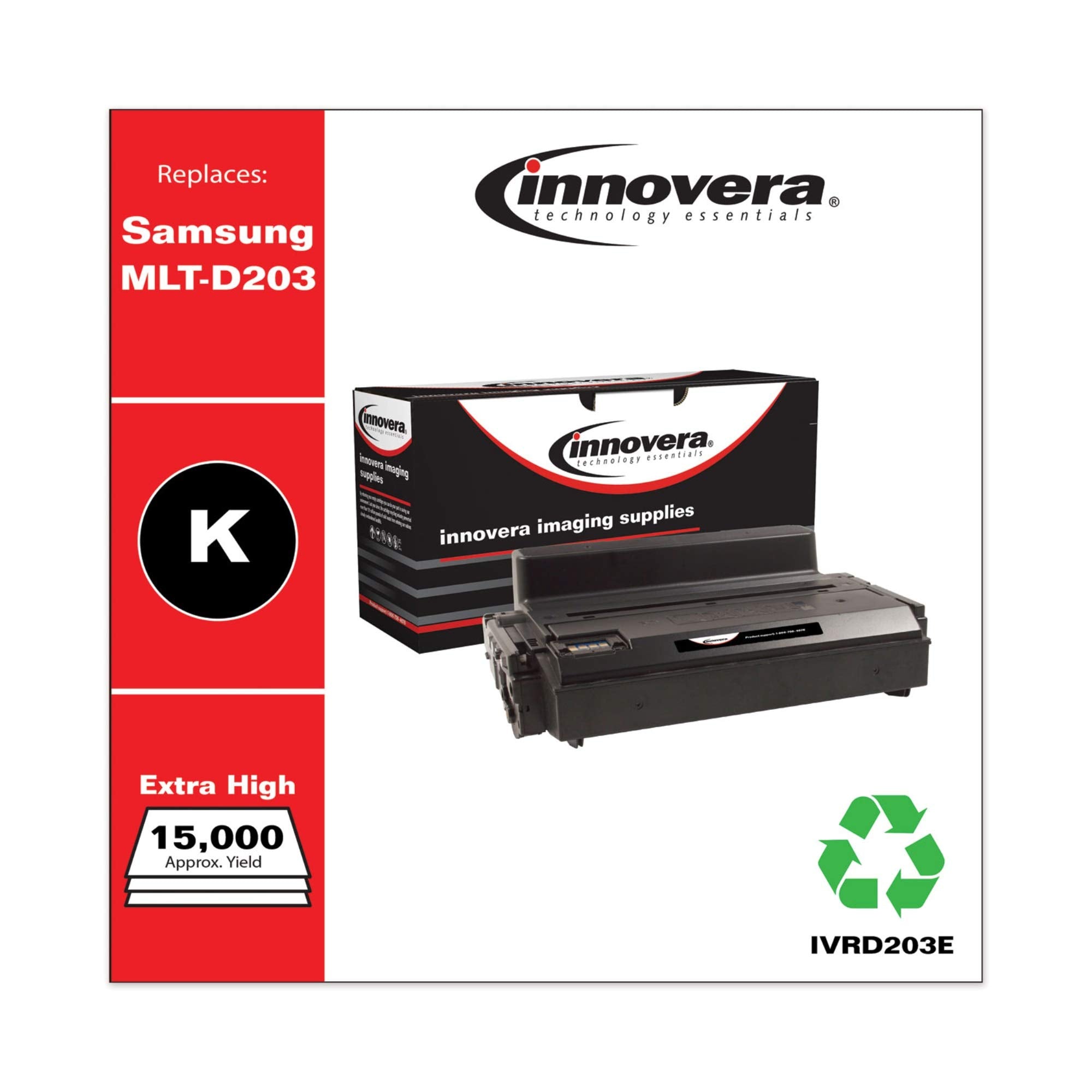 Innovera D203E Remanufactured Su890A (Mltd203E) Extra High Yield Toner, 10000 Page Yield, Black
