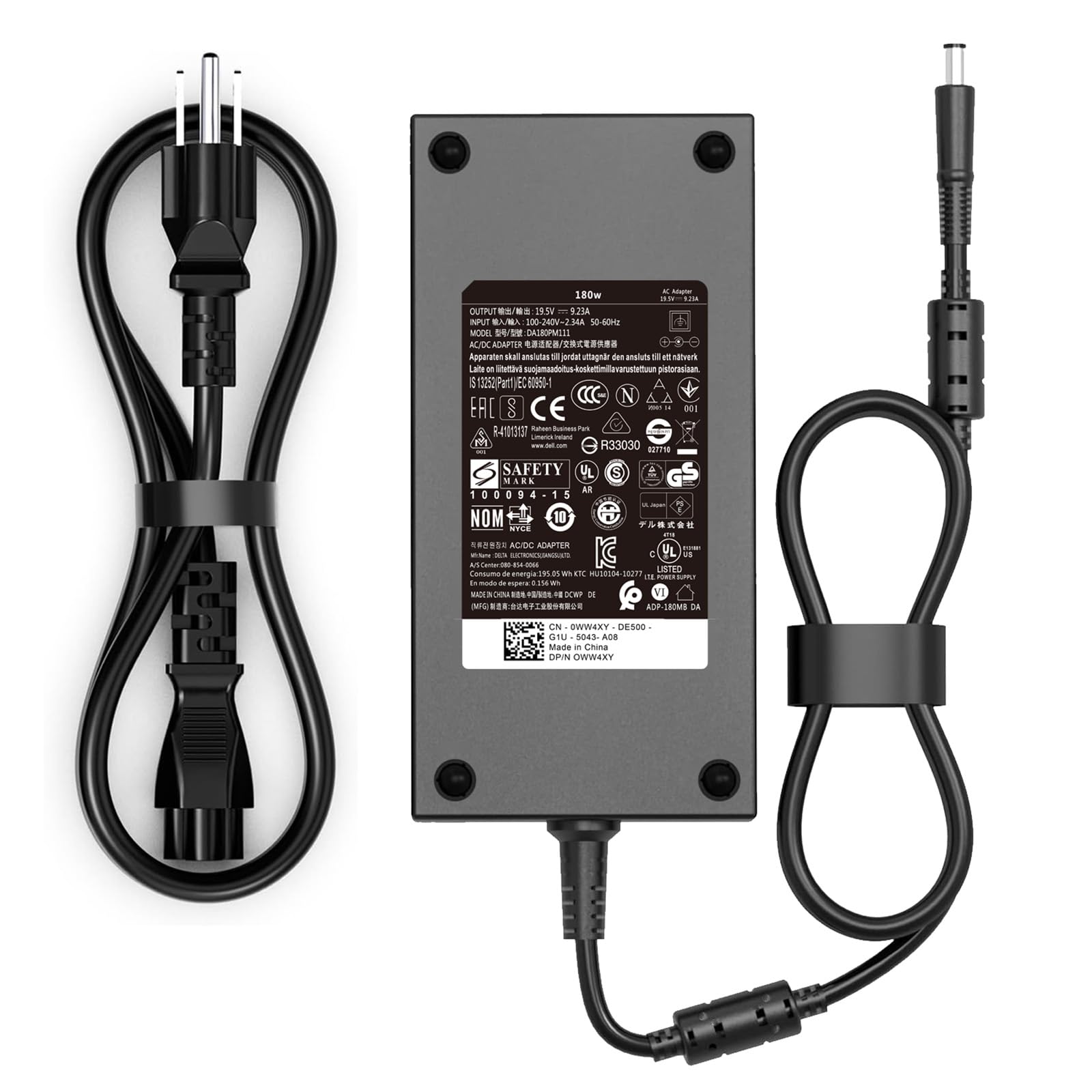 Original 180W Charger Fit For Dell G3 G5 G7 Series 3579 5587 5590 7588 7590 7790 For Alienware 13 14 15 17 La180Pm180 Da180Pm111