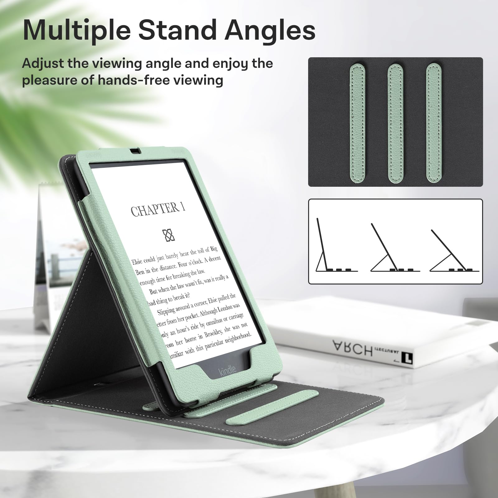 Cobak Case For 6.8'' Kindle Paperwhite   New Pu Leather Cover With Stand, Mutil Angles, Auto Sleep Wake For Kindle Paperwhite 11