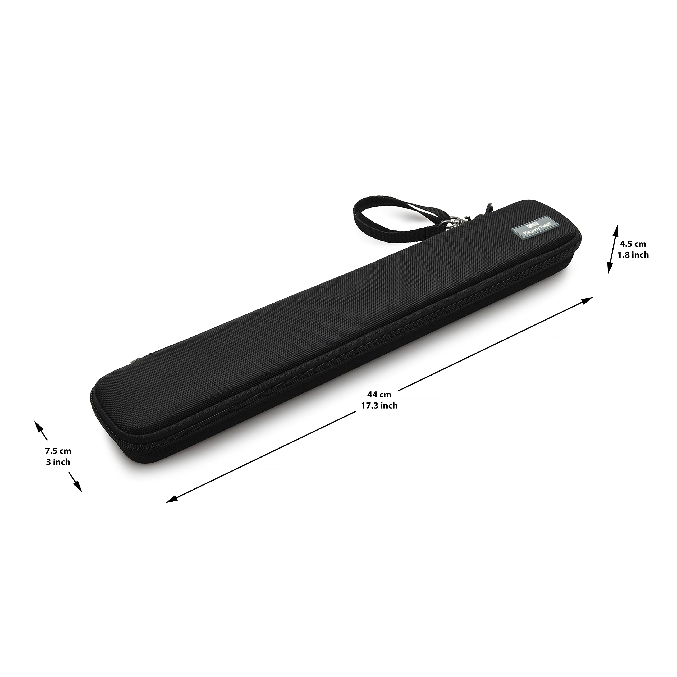 Magerdy Fields Conducting Baton Case - Holds 2 Conductor Batons Up To 16 Inches - With Carrying Strap And 2 Metal Bookmarks - Ad