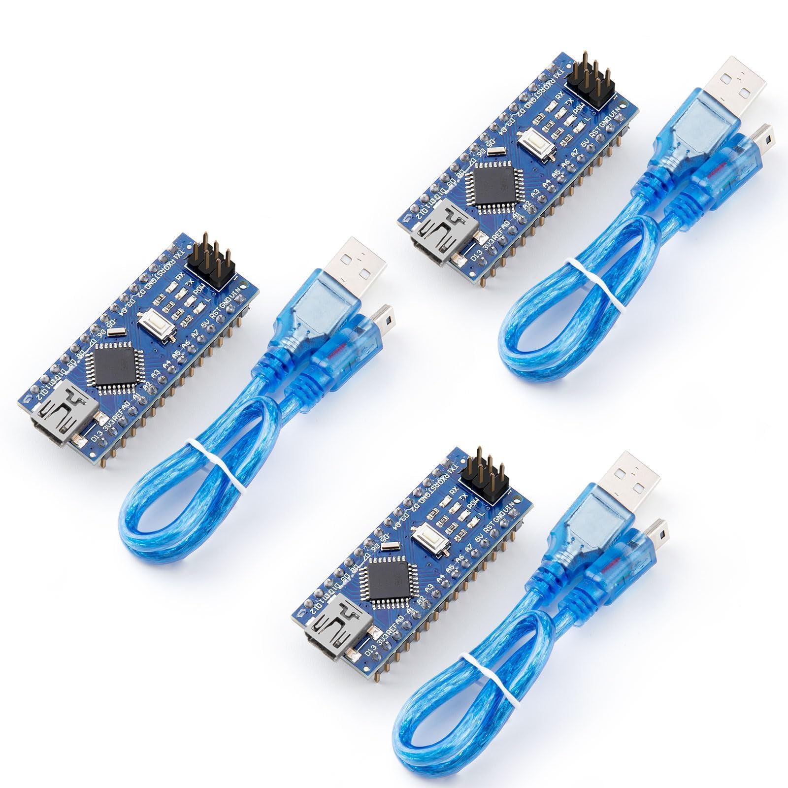Elegoo Pre Soldered Nano Board Ch 340/Atmega+328P With Usb Cable Compatible With Arduino