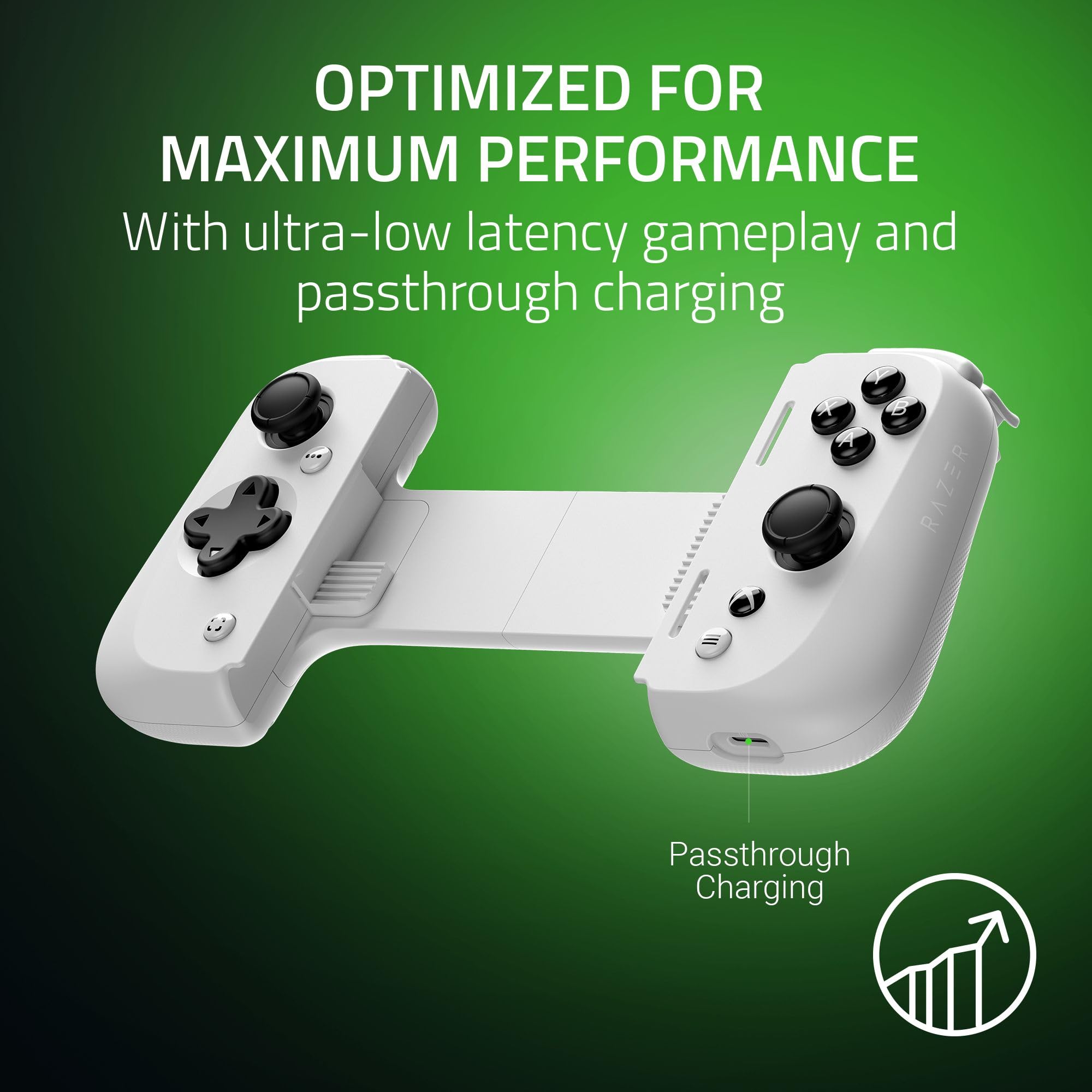 Razer Kishi V2 Mobile Gaming Controller For Iphone (Lightning) Xbox Edition: Console Quality Controls - Universal Fit - Stream P