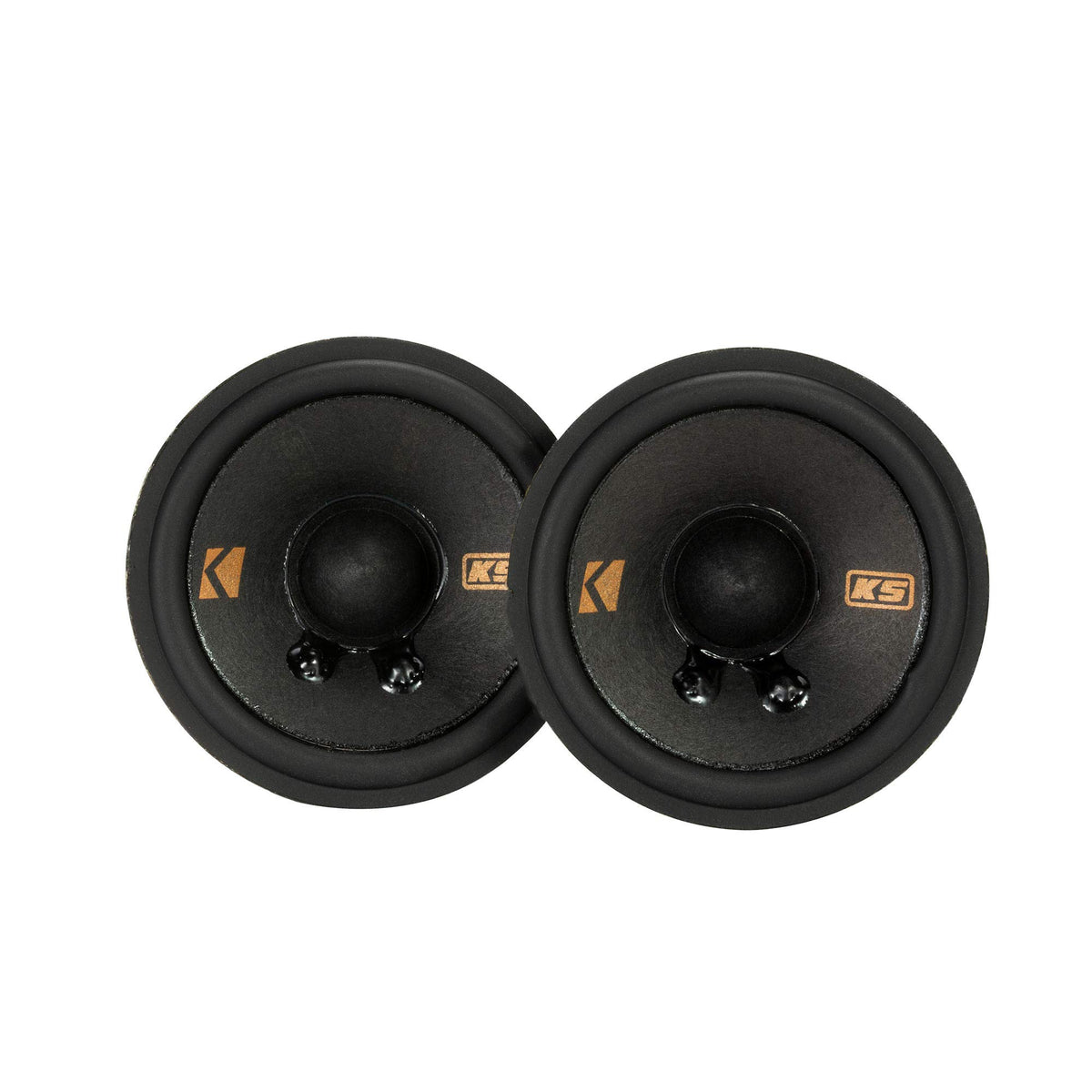 Kicker 47Ksc2704 2.75'' Mid Range Speakers, 4Ohm With Brackets For Select Gm/Chrysler/Subaru/Jeep And Toyota Included