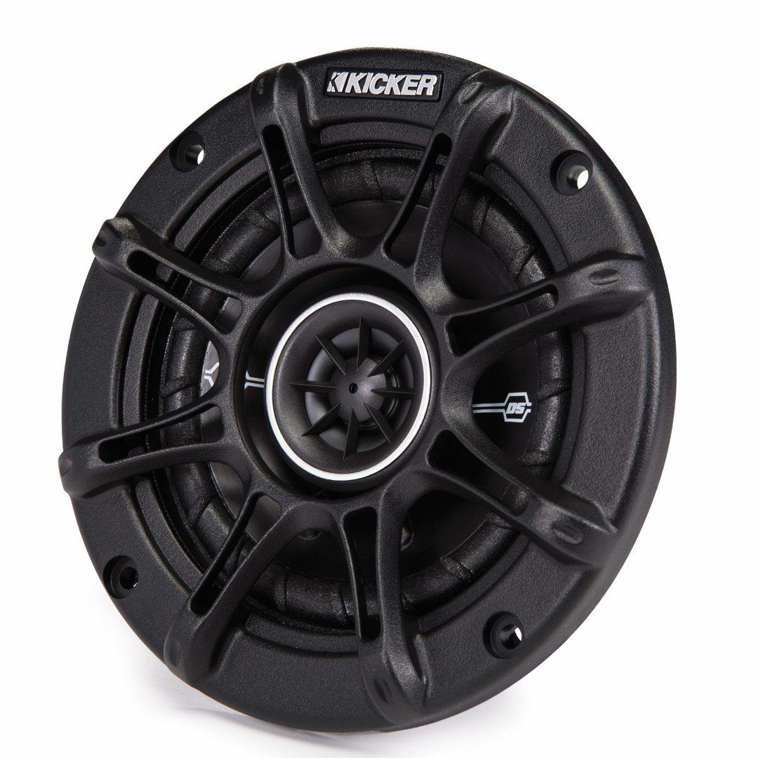 Kicker Black Mini Wake Tower Enclosures Loaded With Kicker 4'' Dsc Speakers