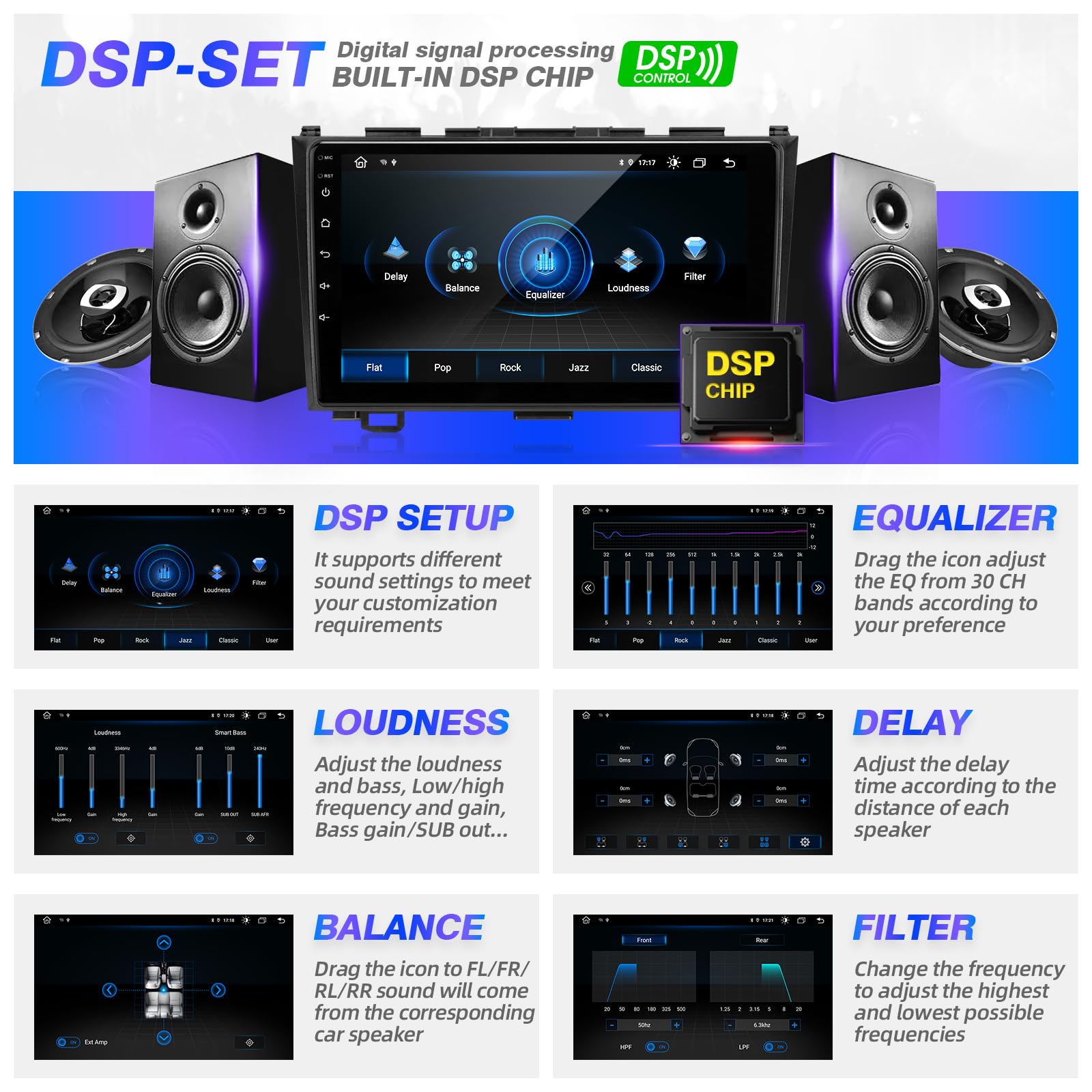 Sizxnanv For Honda Crv 2007 2008 2009 2010 2011 Android Touch Screen Compatible With Carplay Android Auto,Car Radio Stereo Bluet