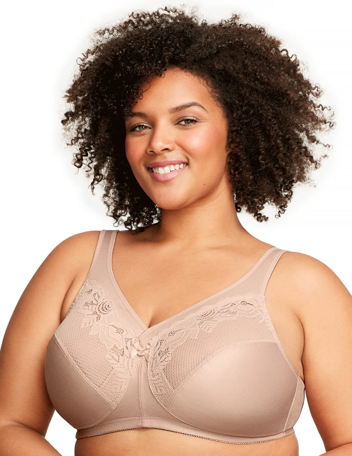 Glamorise Full Figure Plus Size Magiclift Minimizer Bra Wirefree 1003 Cafa