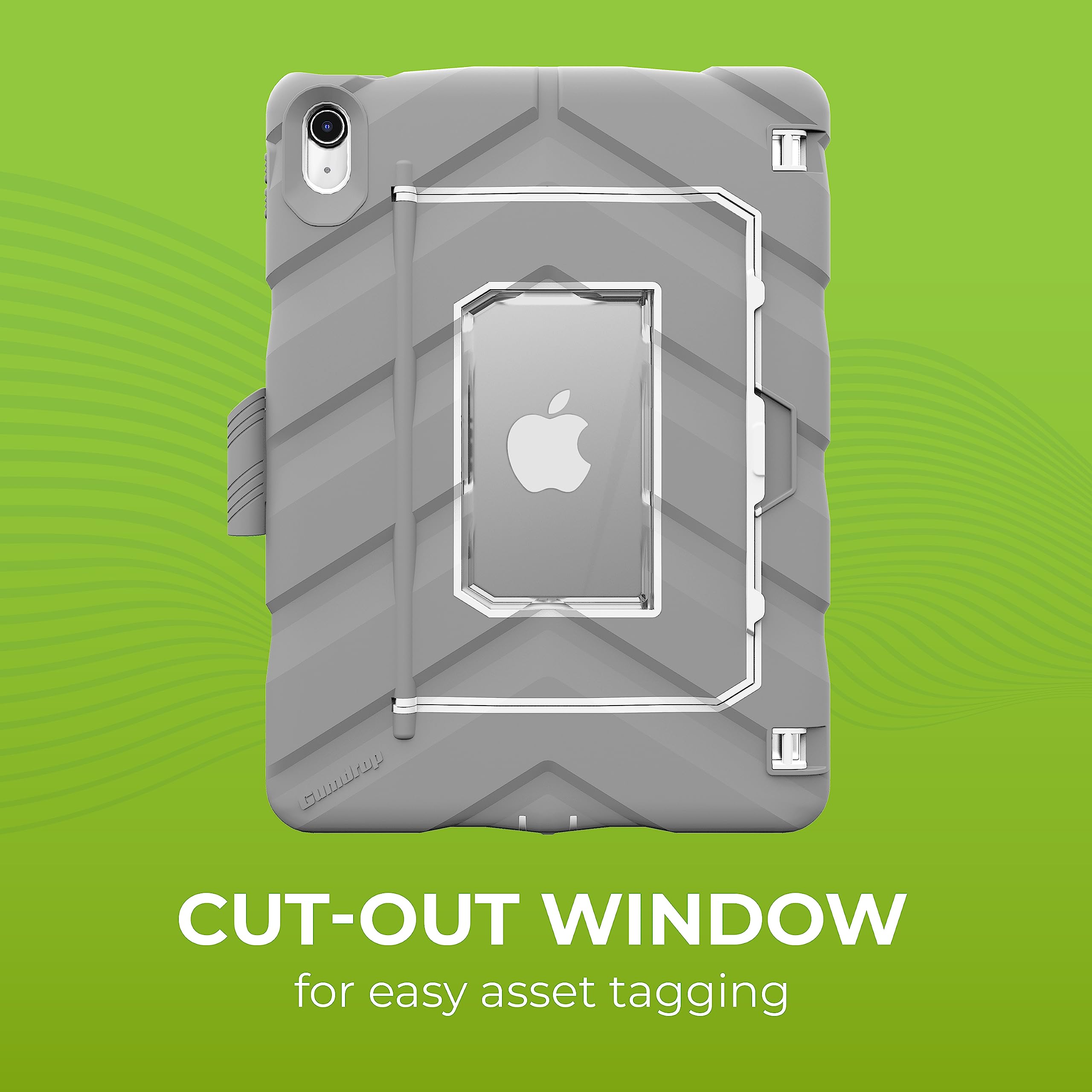 Gumdrop Hideaway Ipad Case With Stand Fits Apple Ipad 10Th Gen   Rugged, Shockproof, Reliable And Drop Tested For Kids, K 12 Students, Teachers, Classrooms And School Use   Gray