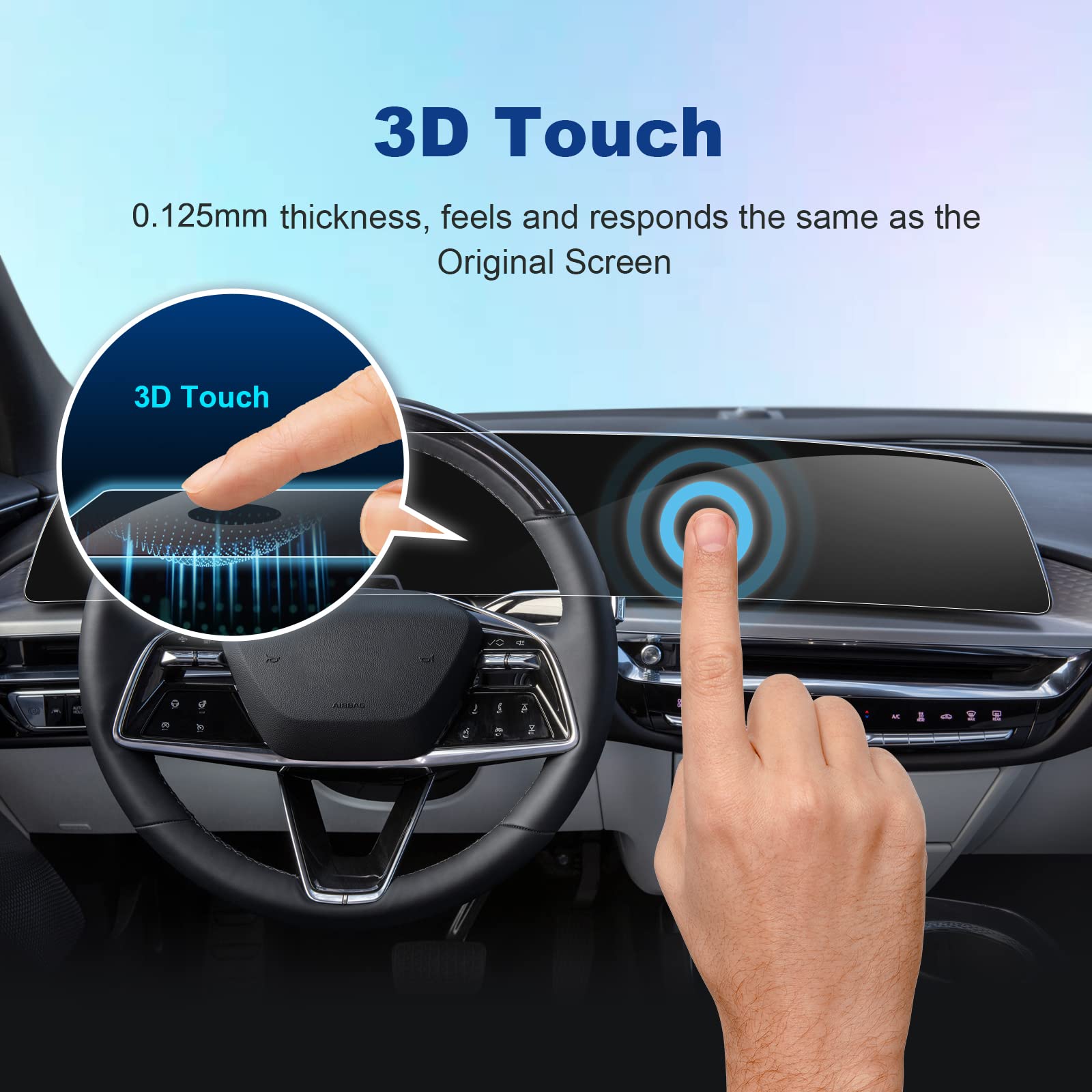 Coleya (2Pack) 2023 2024 Lyriq Screen Protector For Cadillac Lyriq (Luxury/Tech/Sport) 33 Inch Touch Screen, 2024 Lyriq Accessor