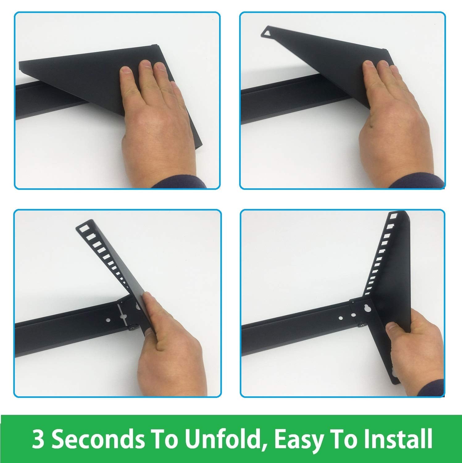 Jingchengmei 19 Inch 4U Heavy Duty Vertical Wall Mountable Rack And 125 Lb Wall Mountable Server Rack ((Mft Hvwrf4U)