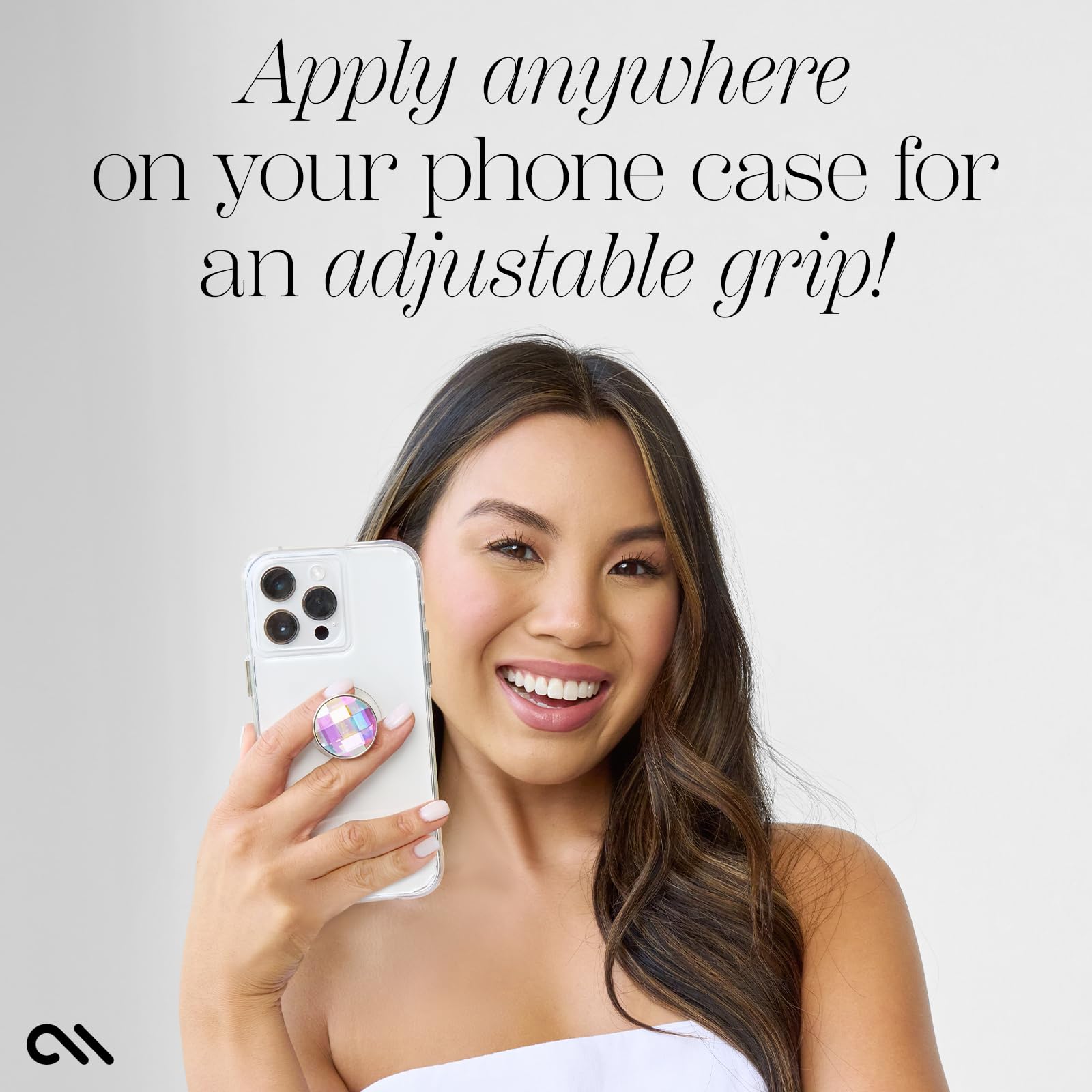 Case-Mate Minis - Soap Bubble Cell Phone Stand/Grip - Suction Cup Cell Phone Holder [Removable For Wireless Charging] For Iphone