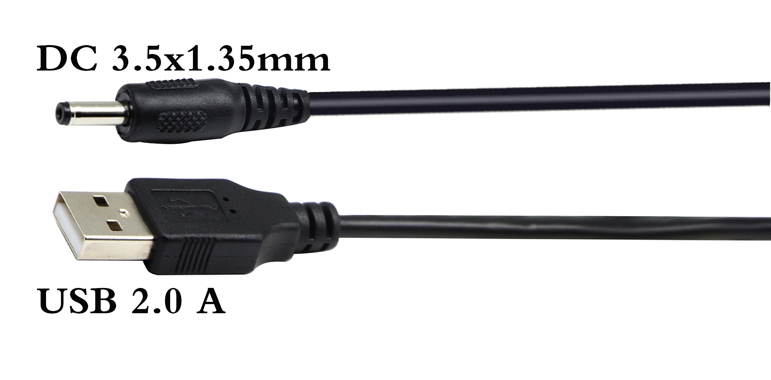 Zdycgtime Usb 2.0 A Male To Dc 3.5X1.35Mm Male Adapter Cable 5 Volt Dc Barrel Power Jack Charging Cable For Tablet, Electronic D