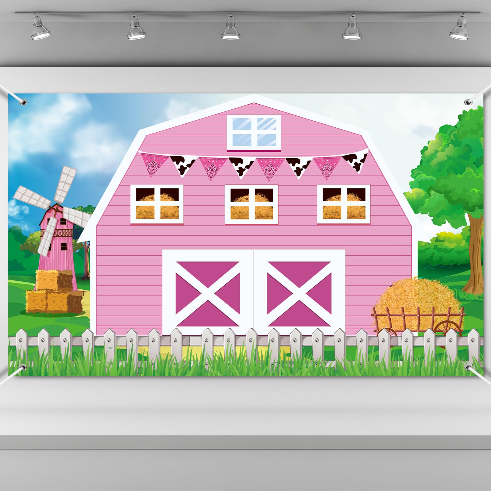 Farm Barn Door Backdrop Farm Birthday Party Supplies Barn Door Backdrop Banner Farm Photography Props Photo Booth For Themed Bir