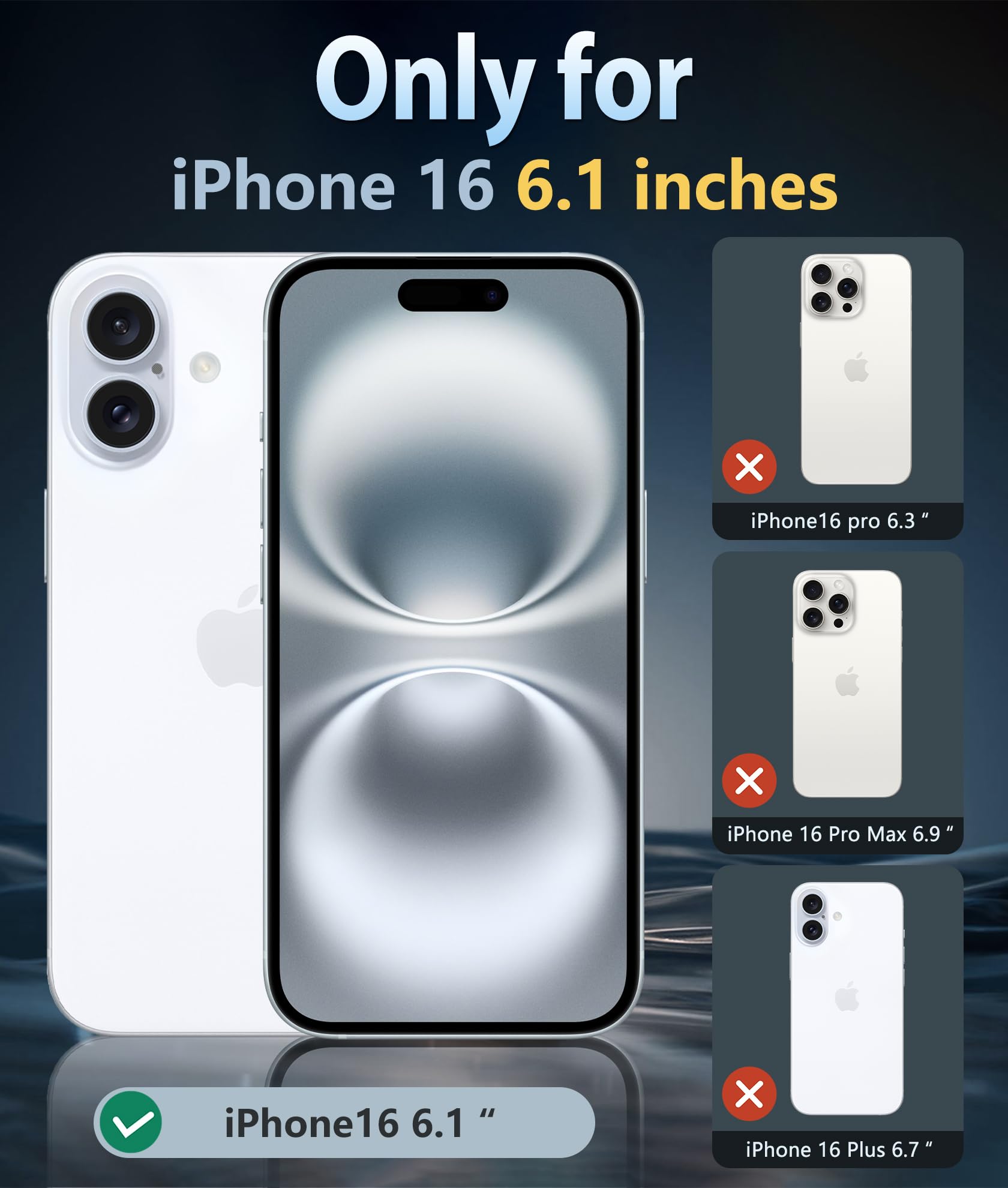 Fntcase For Iphone 16 Case: Support Camera Control Capture Magnetic Military Grade Drop Protection Anti Yellowing Cell Phone Cov