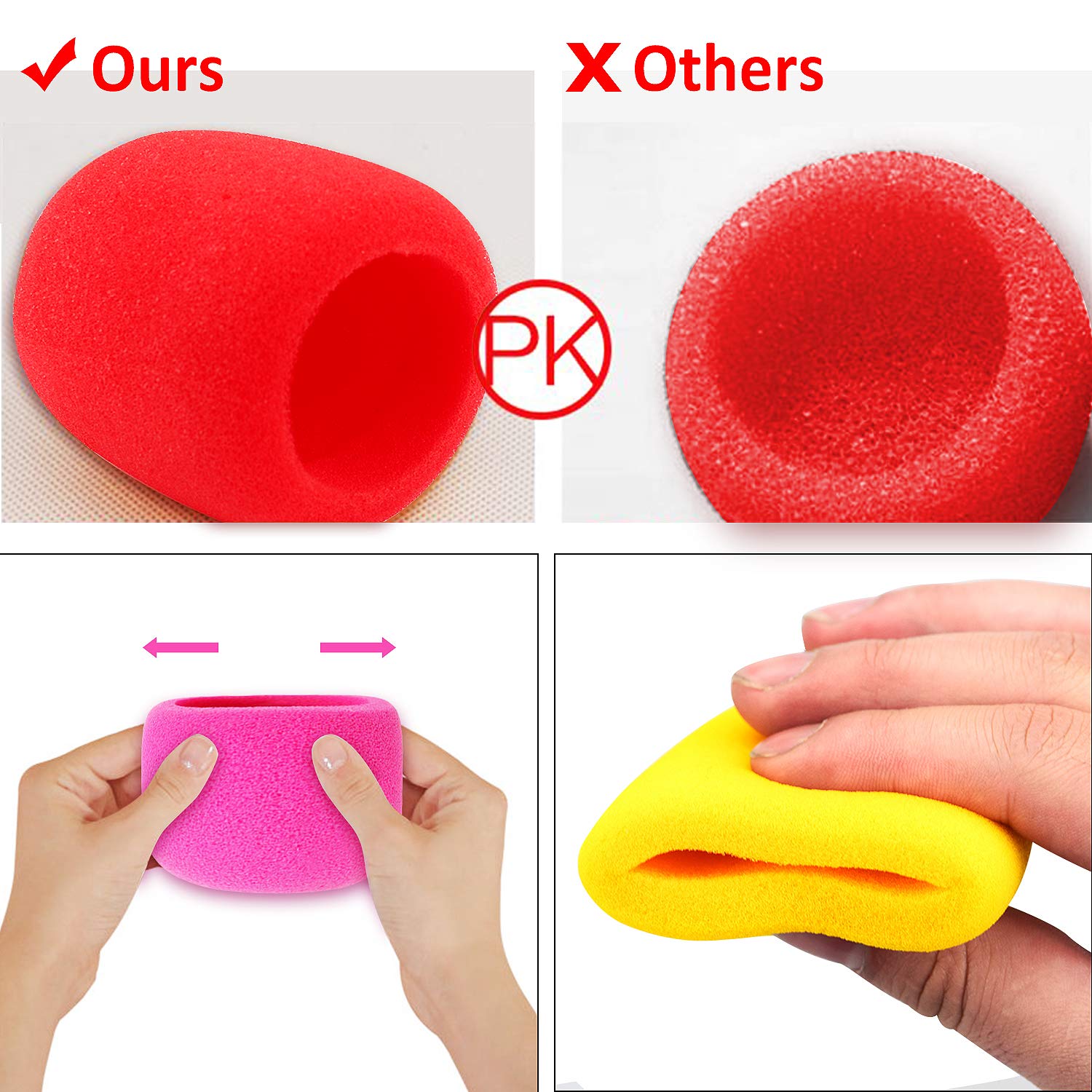 Augshy 30 Pack Microphone Cover