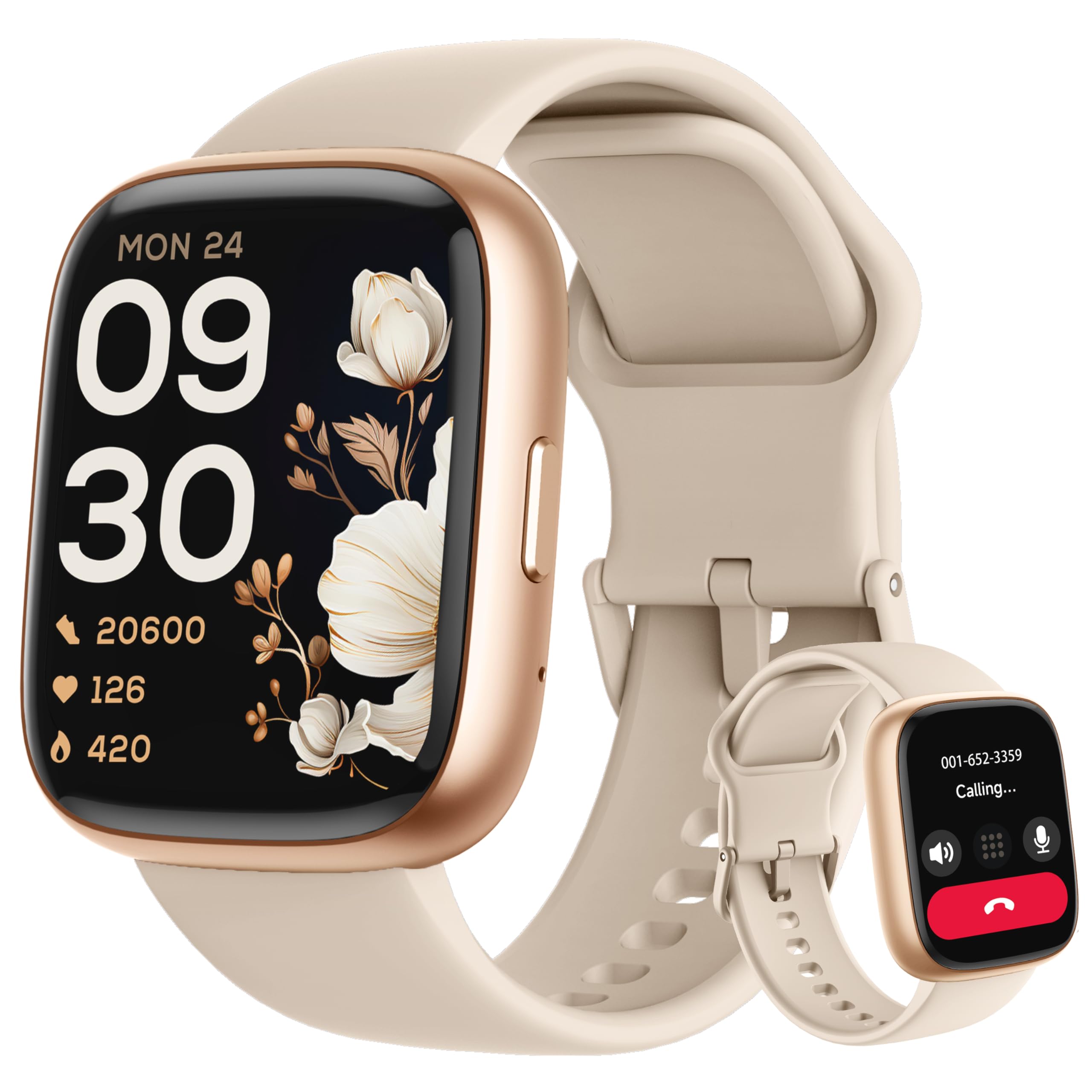 LODIMEKE Smart Watch, Alexa Built-in, Answer/Make Calls 44mm Smartwatch Women Men, 1.83 Sports Watch IP68 Waterproof, Heart Rate