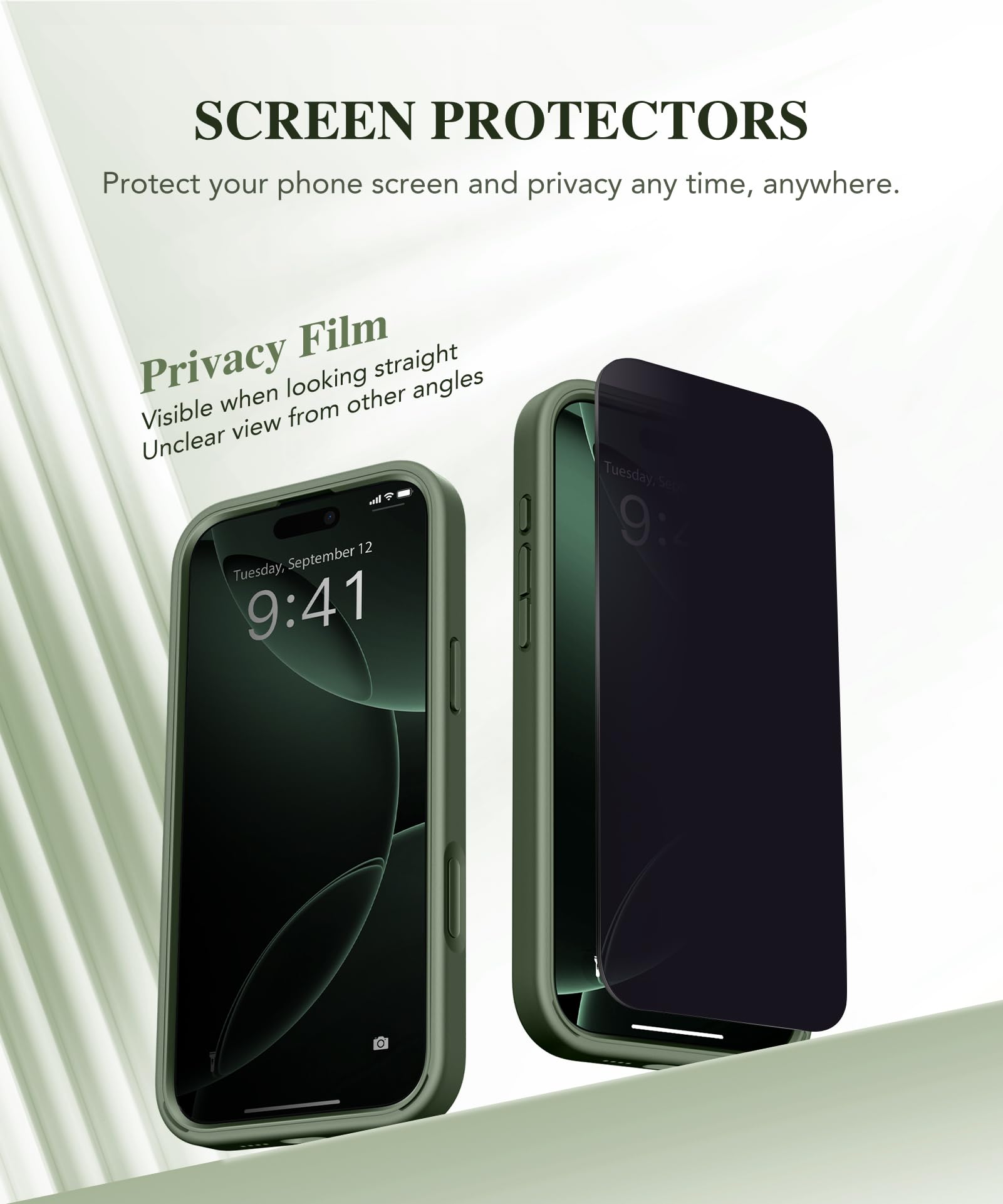 Berfy Magnetic For Iphone 16 Pro Max Case, Compatible With Magsafe, With Privacy Screen Protector, [Upgraded Camera Protection],