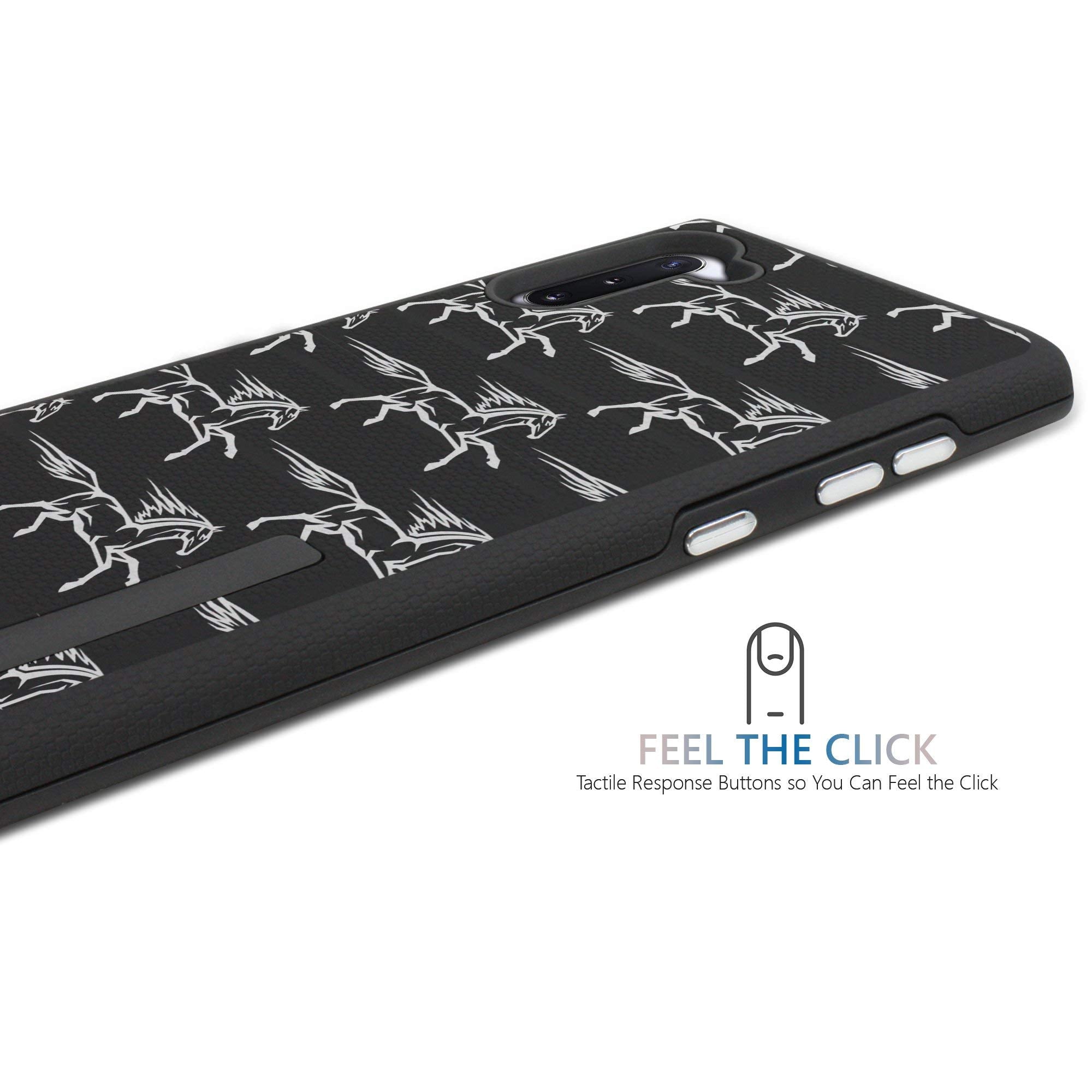 Casesondeck Case Compatible With Samsung Galaxy Note 10 (6.3) [Grip Tactical] Hybrid Design Case With Rubberized Exterior And Du