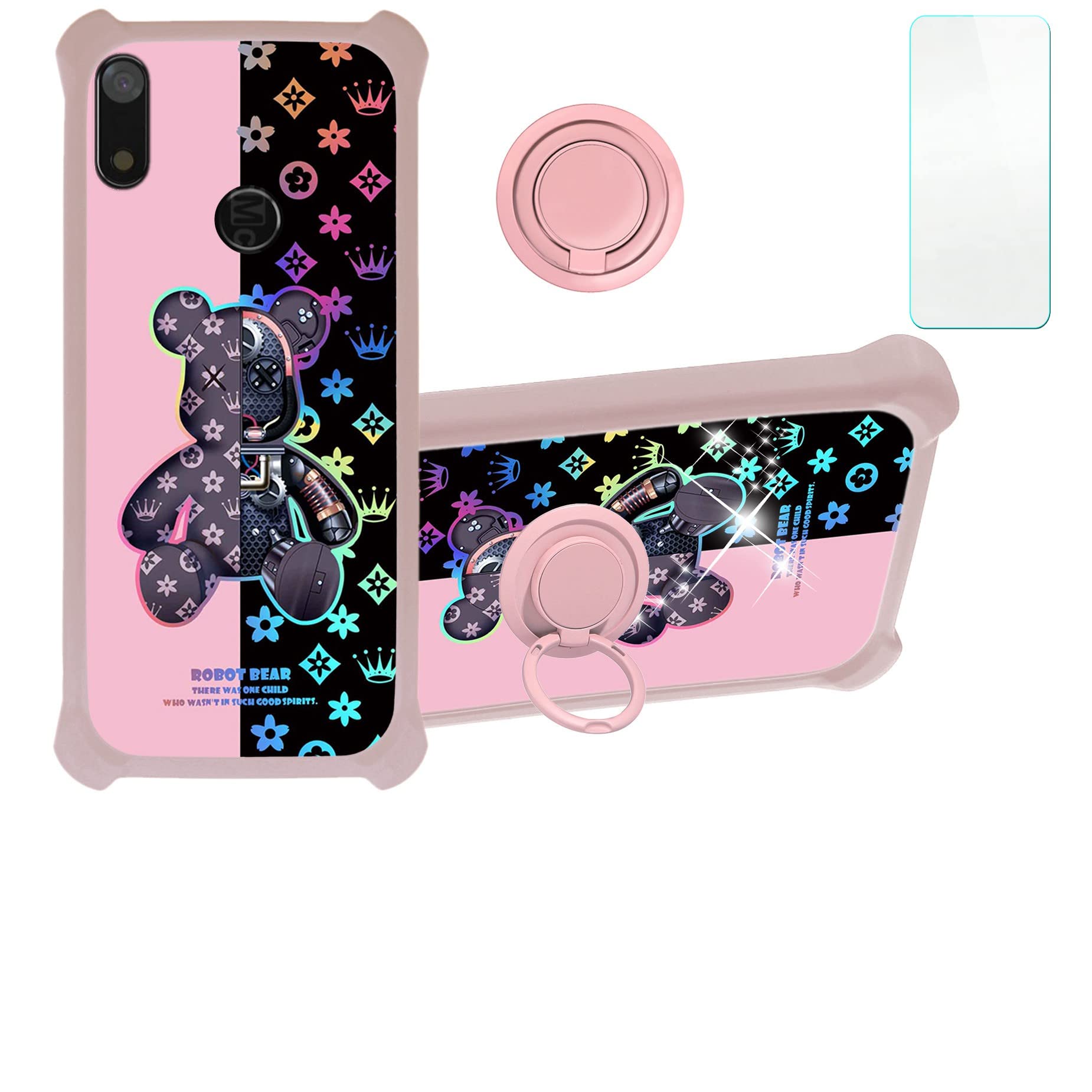 Jioeuinly Nuu X6+ Plus Case Compatible With Nuu Mobile X6+ Plus Phone Case Cover [With Tempered Glass Screen Protector][Hard Pc