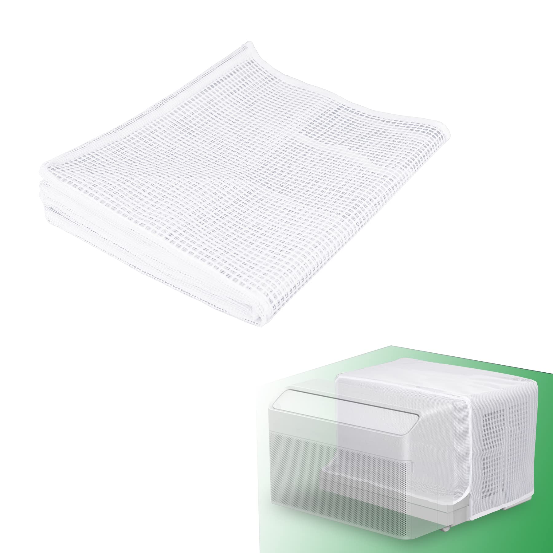 Forestchill Window Air Conditioner Cover For U Shaped Window Ac Unit, Outdoor Full Protection, Debris Leaf Guard Mesh Cover For