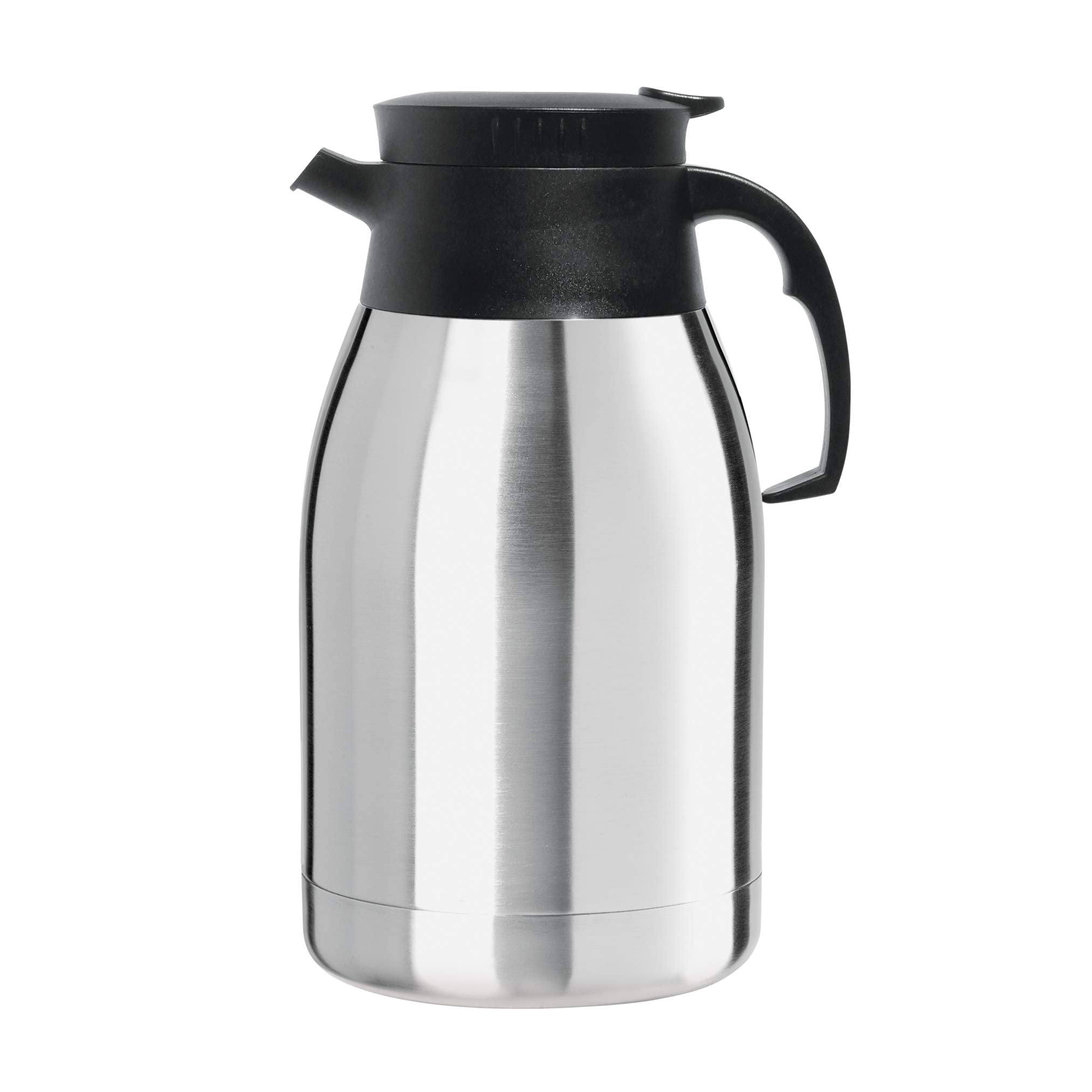 Oggi Coronado 68Oz Stainless Steel Thermal Coffee Carafe  Double Walled Vacuum Container W/Press Button Top, Insulated Coffee Ca
