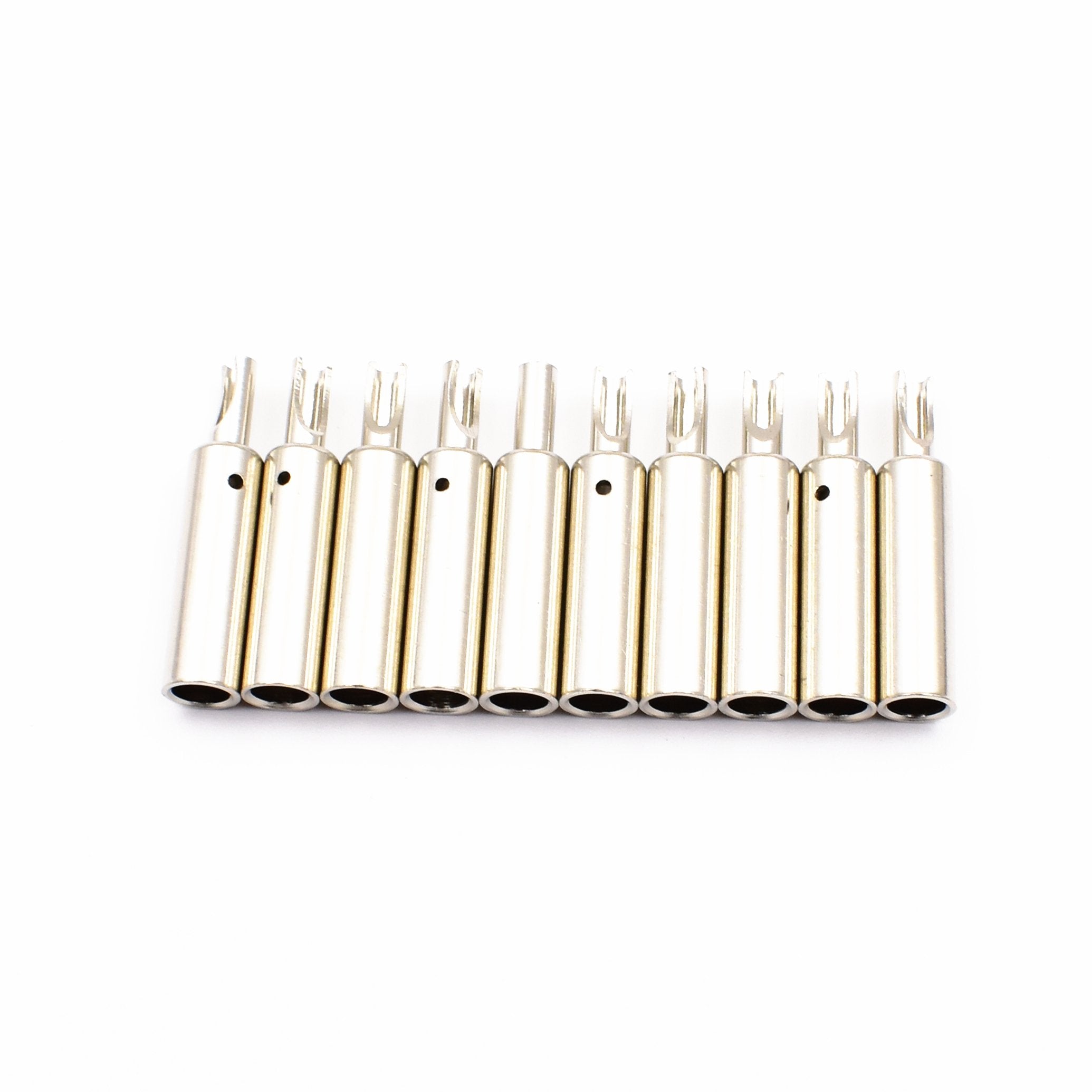 10Pcs Insulated Female 4Mm Banana Plugs Jack Socket Adapter Solder Type For Non-Insulated Male Banana Plug Cable Connector