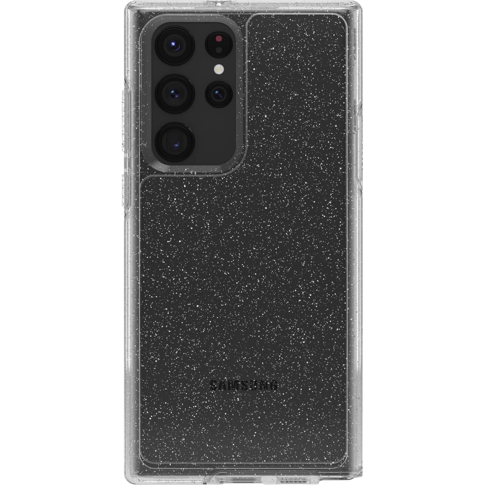 Otterbox Galaxy S22 Ultra Symmetry Series Case   Stardust (Silver Flake), Ultra Sleek, Wireless Charging Compatible, Raised Edge