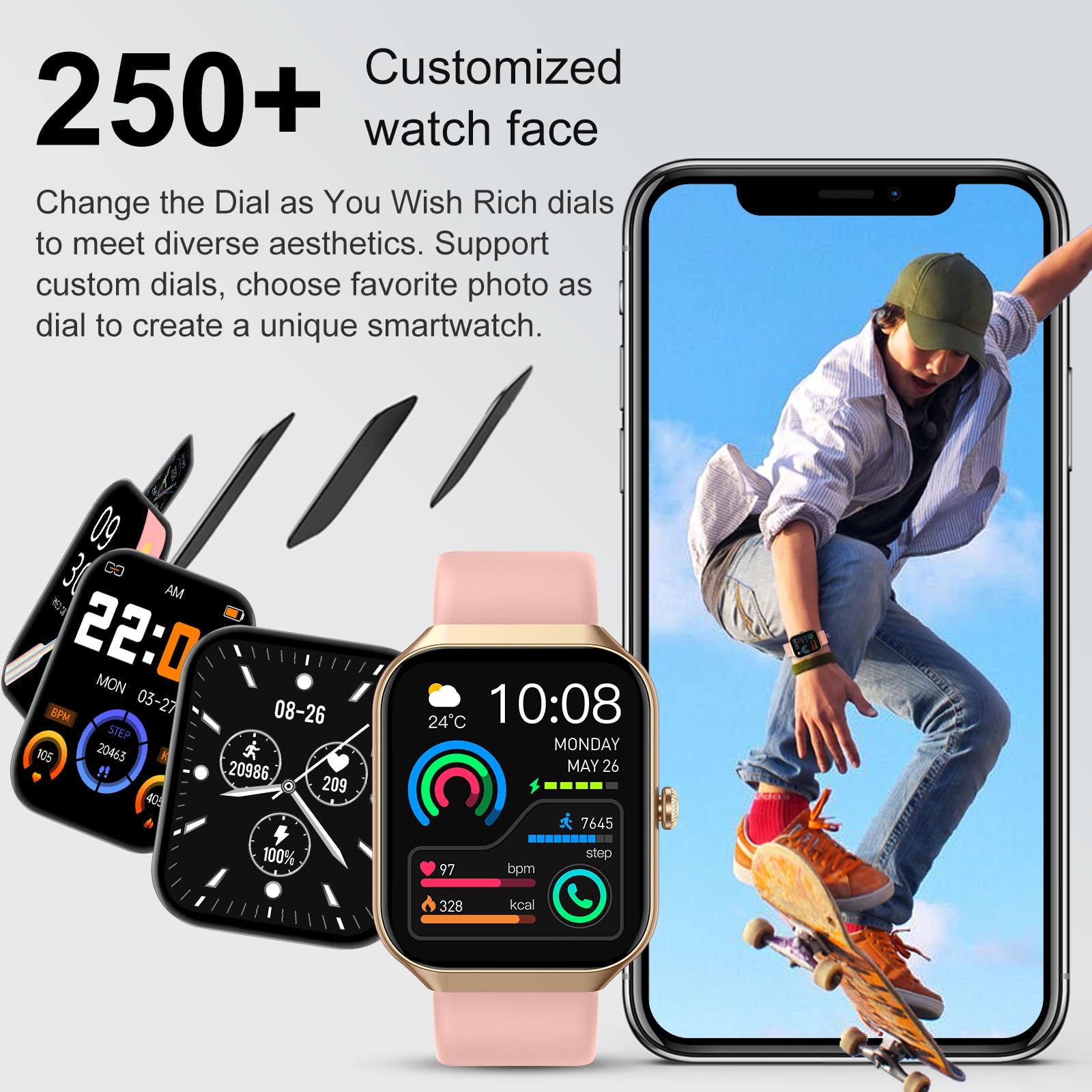 Smart Watch For Women Men (Answer/Make Call), 1.96 ''Hd Smartwatch With Heart Rate/Sleep Monitor/Pedometer, 113+ Sports 2025 New