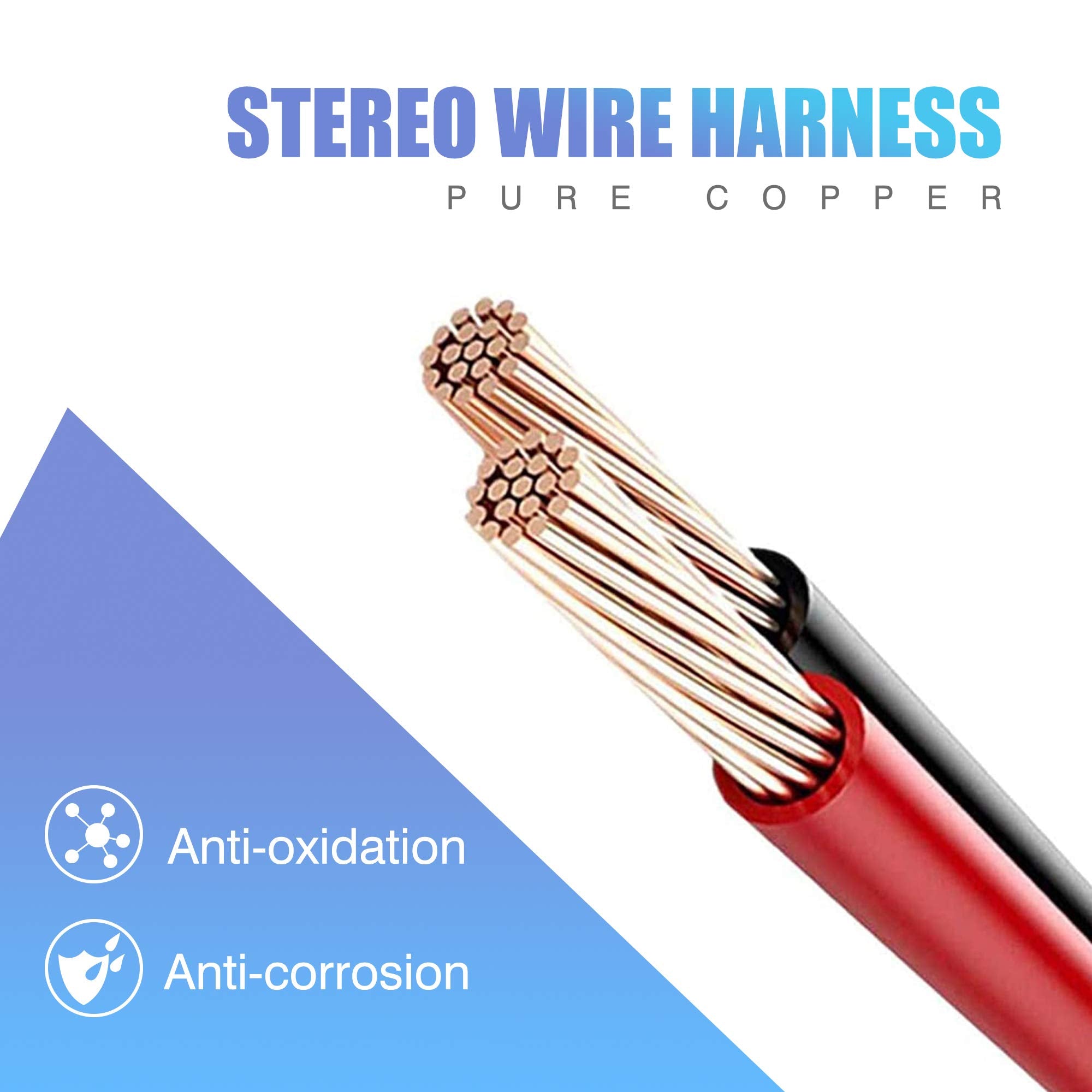 Rdbs Car Stereo Wire Harness, Radio Wiring Harness Connectors Adapter Replacement For Toyota Tacoma 2005 2020, Rav4 1994 2020, Subaru 2012 2019 Wrx, 2012 2019 Forester