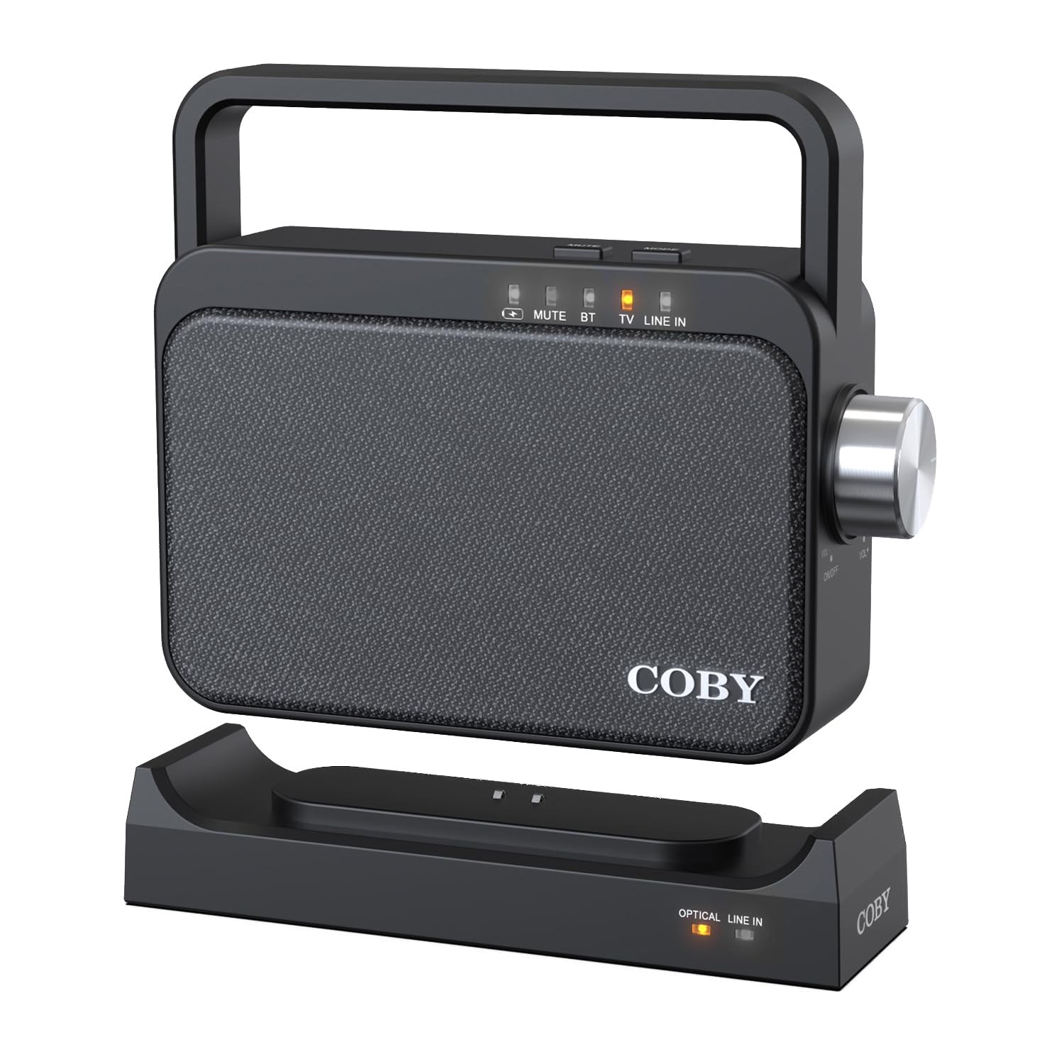 Coby Wireless Hearing Amplifier & TV Audio Speaker  Portable Bluetooth TV Listening Device for Seniors and Hearing Impaired  1
