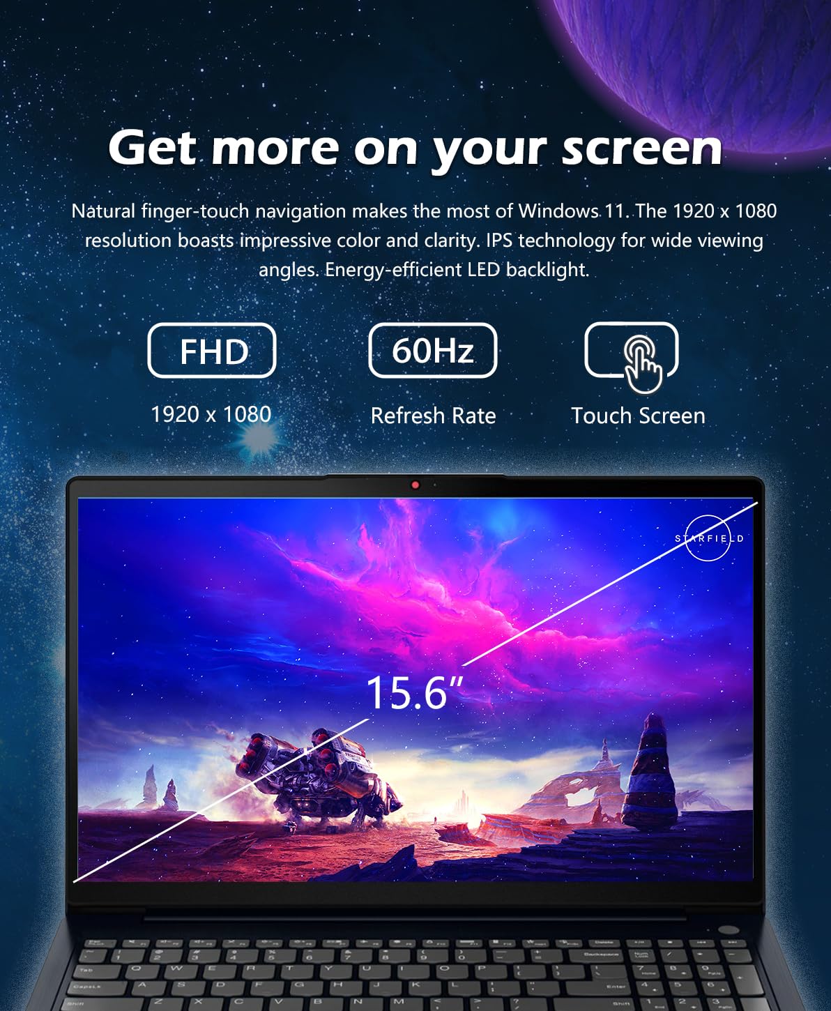 Lenovo Ideapad 3I 15.6 Fhd Touchscreen Business & Home Laptop, Intel Core I5-1155G7 Processor, 24Gb Ddr4 Ram, 1Tb Ssd, Webcam, W