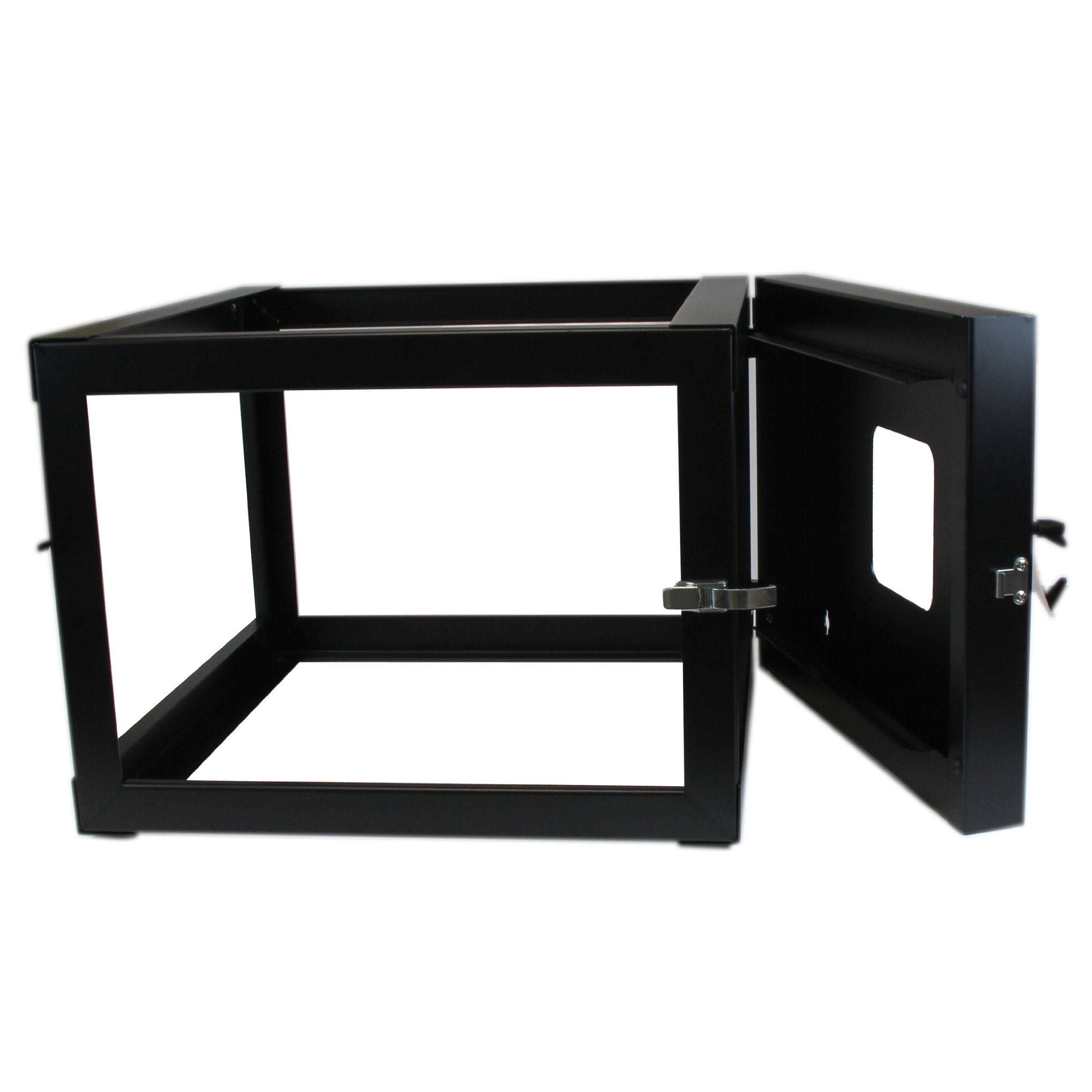 Startech.Com 6U Hinged Open Frame Wall Mount Network Rack   4 Post 22'' Depth Swing Out Computer Equipment Rack   110Lbs Capacit