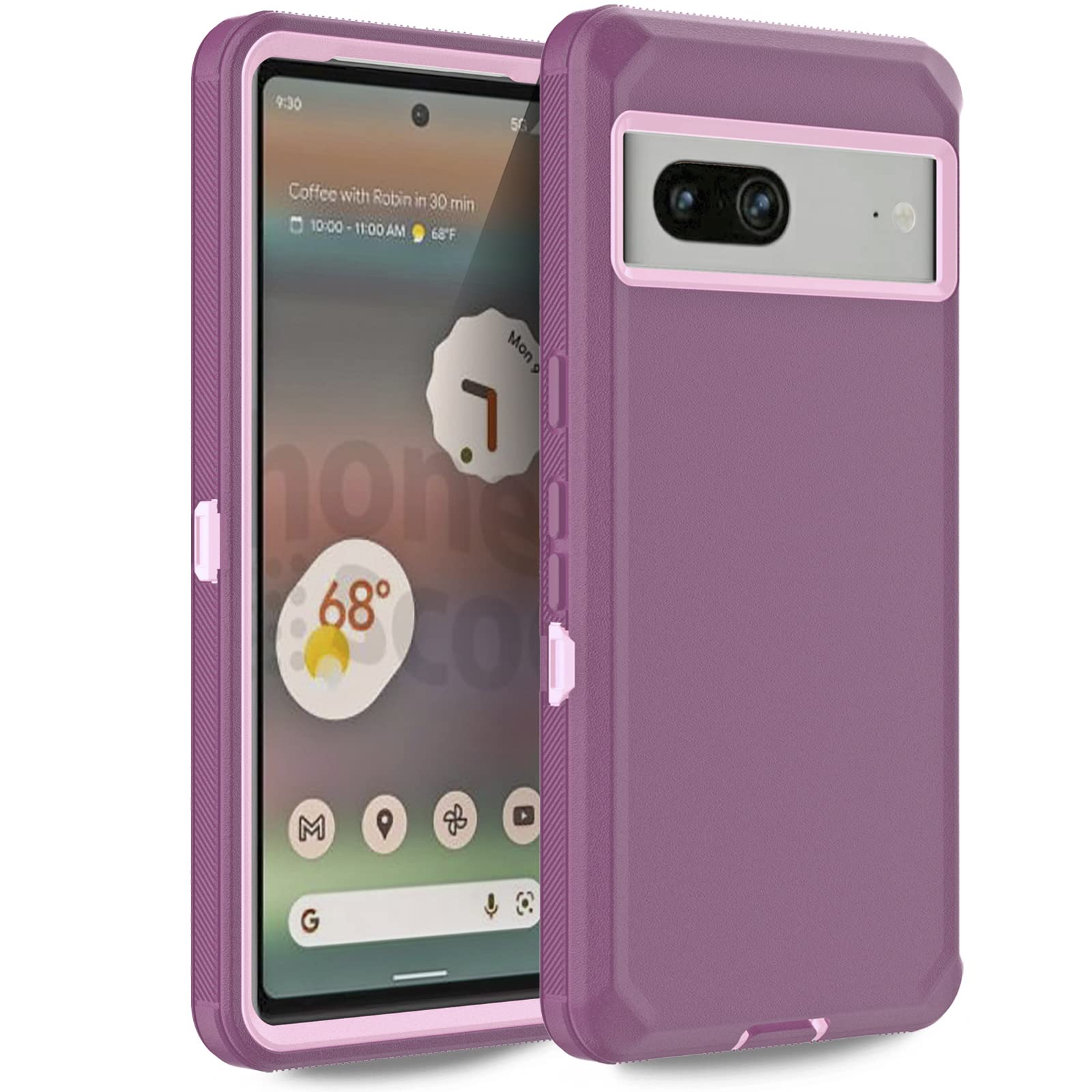 Anloes Case For Google Pixel 7 5G, Pixel 7 Phone Case Heavy Duty Shockproof Dustproof Rugged Defender Protective, 3 In 1 Bumper