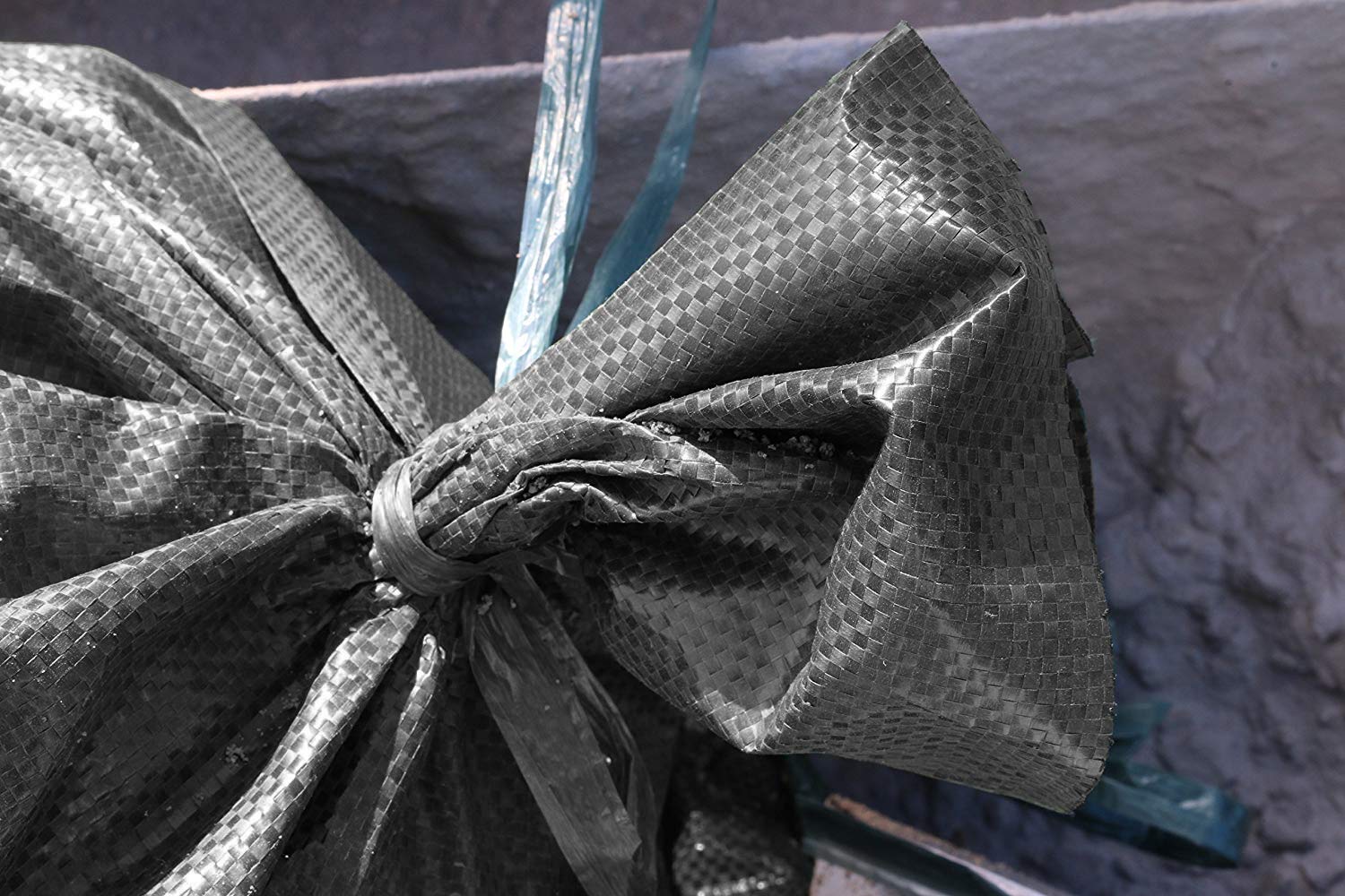 Fami Empty Black Sandbags With Ties 16 X 25 - Woven Polypropylene Sand Bags, Sandbags For Flooding, Sand Bags Flood Protection(2