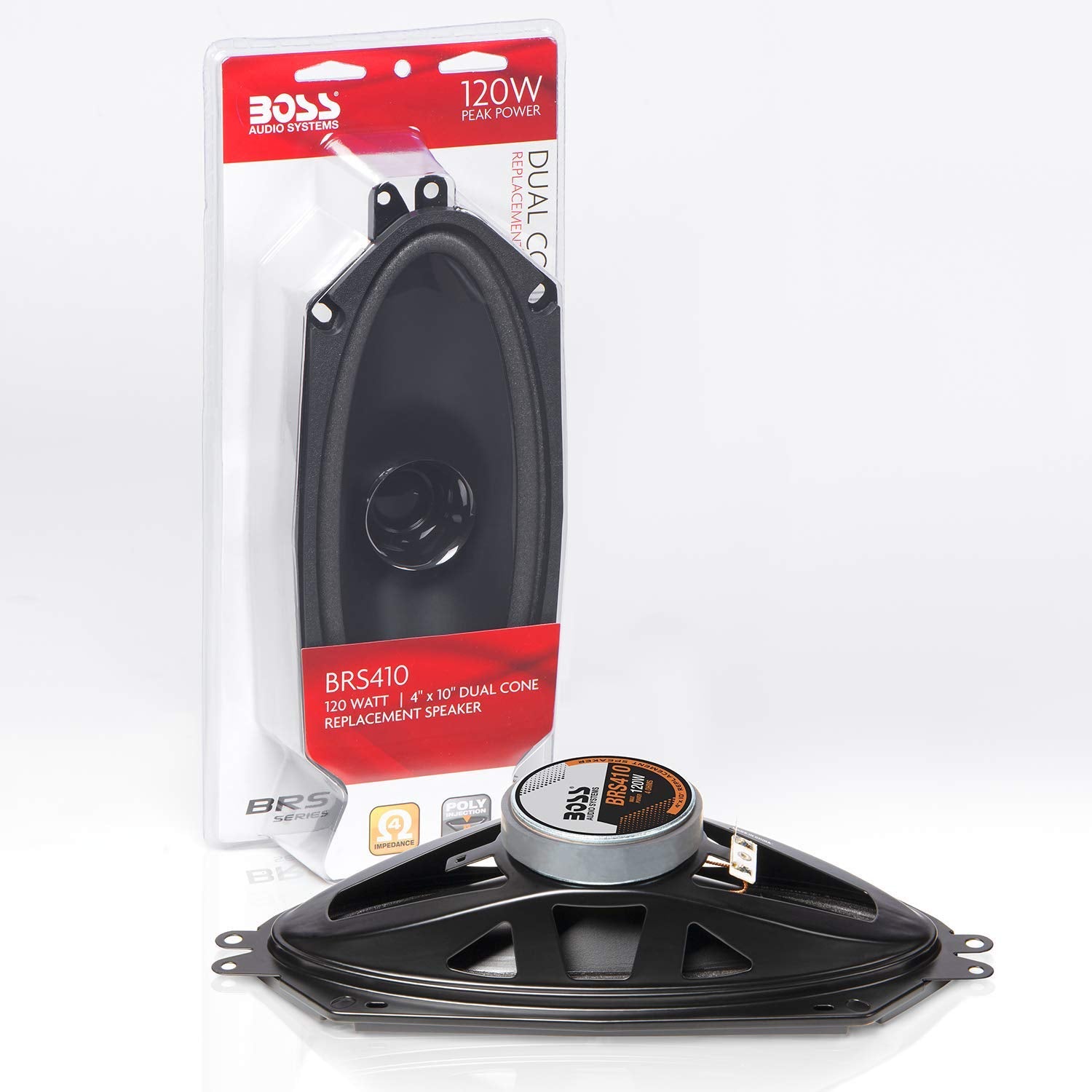 Boss Audio Systems Brs410 120 Watt, 4 X 10 Inch , Full Range, Replacement Car Speaker   Sold Individually
