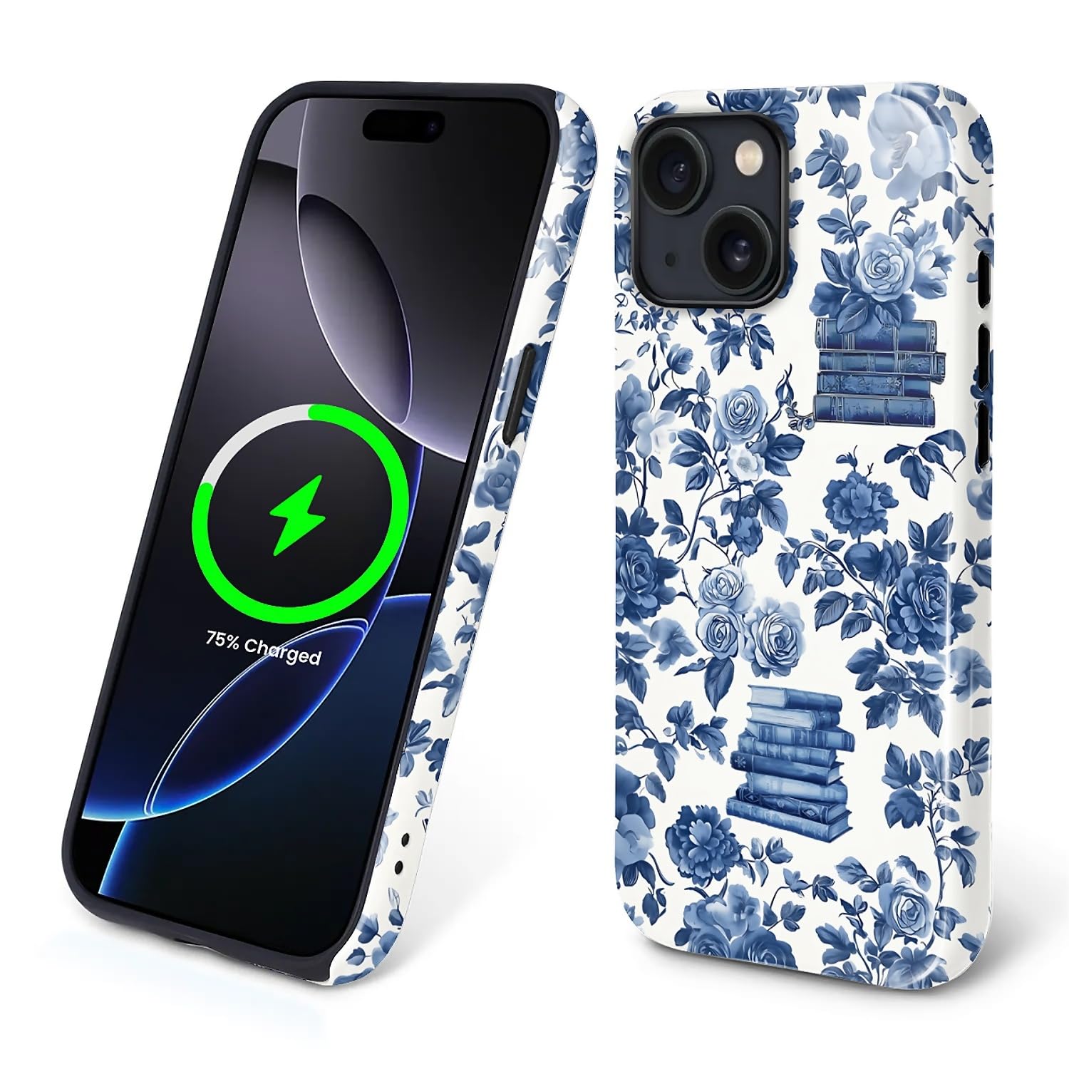 Flivro Magnetic Case for iPhone 15 Plus, Compatible with Magsafe PC Hard Shell & Silicone Inner Bumper Anti-Scratch Full-Body Co