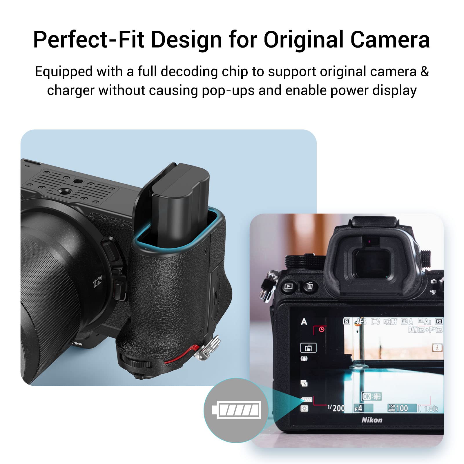 Smallrig El-El15C Camera Battery Charger Set For Nikon Z6 Iii, Zf, Z8, Double Slot En-El15C Battery Charger For Z7 Ii, Z6 Ii, Z5