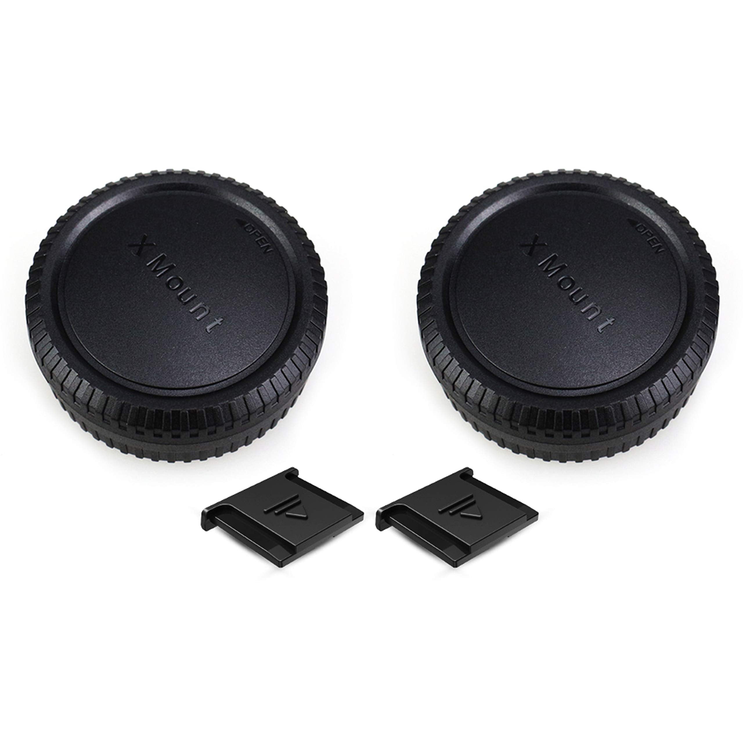 2 Pack X Mount Body Cap Cover & Rear Lens Cap For Fuji Fujifilm X T5 X T4 X T3 X T2 X S20 X S10 X T50 X T30 X T20 X T200 X H1 X 