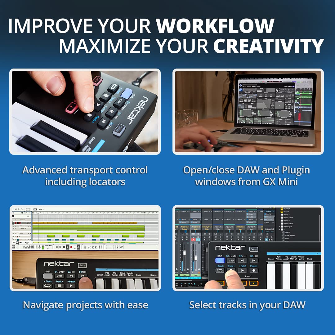 Nektar Impact Gx Mini Usb Midi Controller, 25 Key