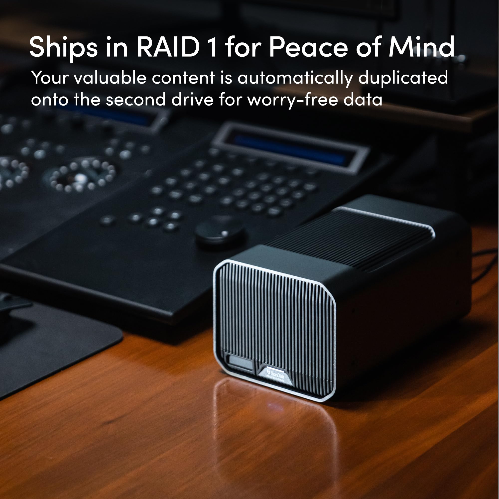 Sandisk Professional 12Tb G-Raid 2 - Enterprise-Class 2-Bay Desktop Drive, 7200Rpm Ultrastar Drive Inside, Thunderbolt 3, Usb-C,