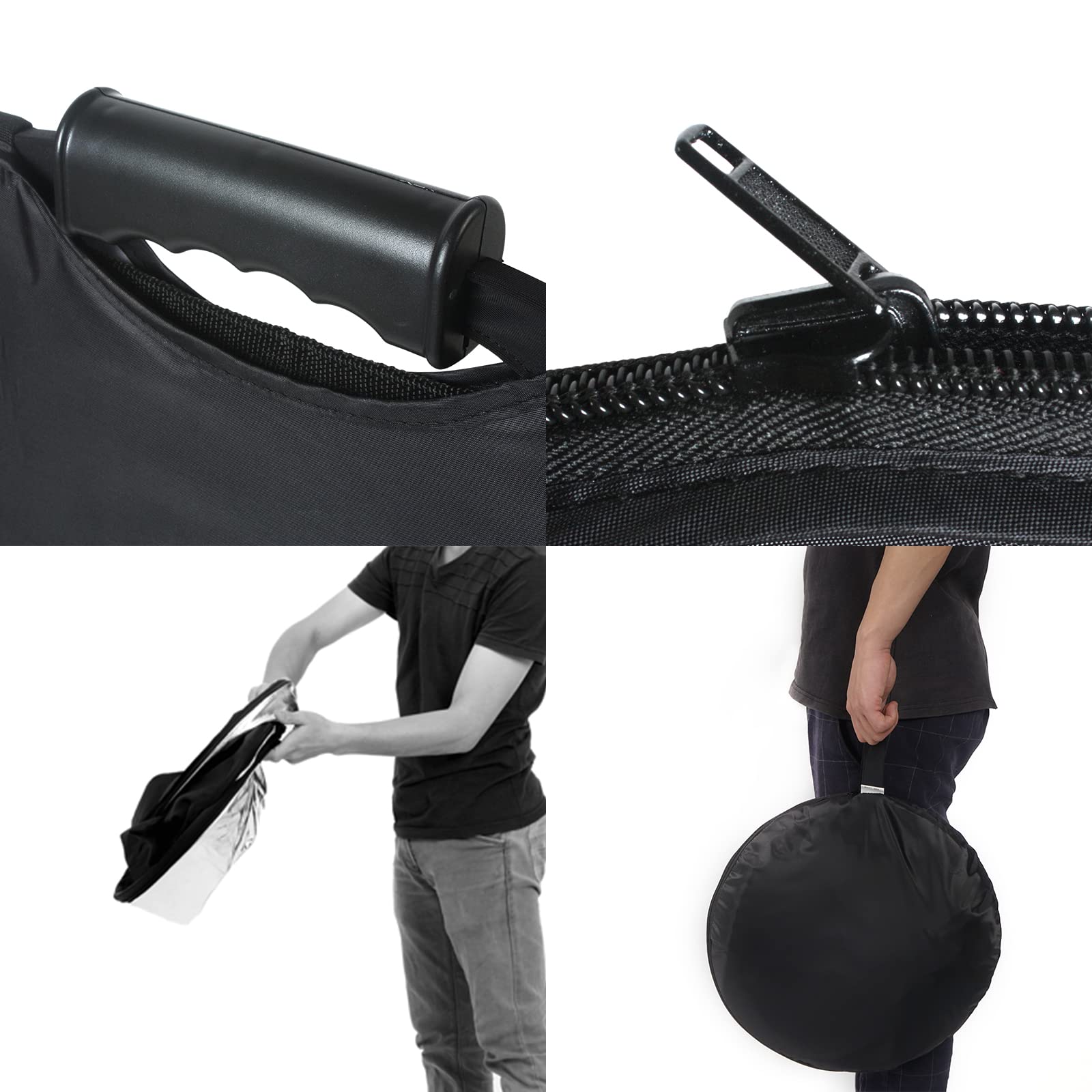 Fotocreat Portable 5 In 1 Oval 60   X80   /150X200Cm Reflector Translucent Professional Collapsible Multi Disc Light Reflector W