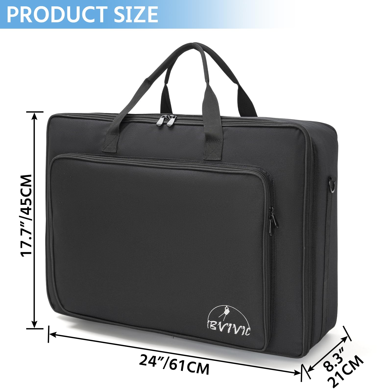 Ibvivic 10 Par 5/16'' Padded Spotlight Bag Stage Lighting Storage Bag For 10 Par Lights Bag With Dividers, Handle, Straps