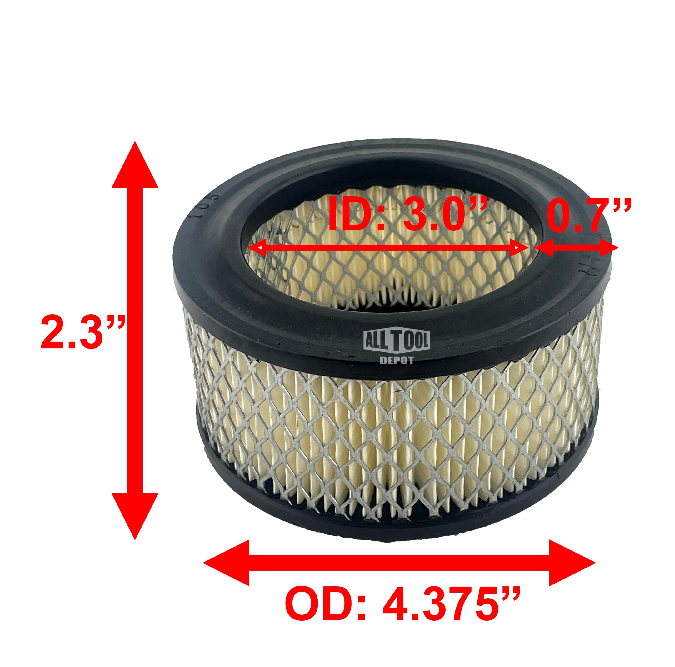 Air Compressor Air Intake Filter Elements #14 A424 Compatible For Ingersoll Rand 32170979, Ss5, 2340, 2475 (12 Pack)