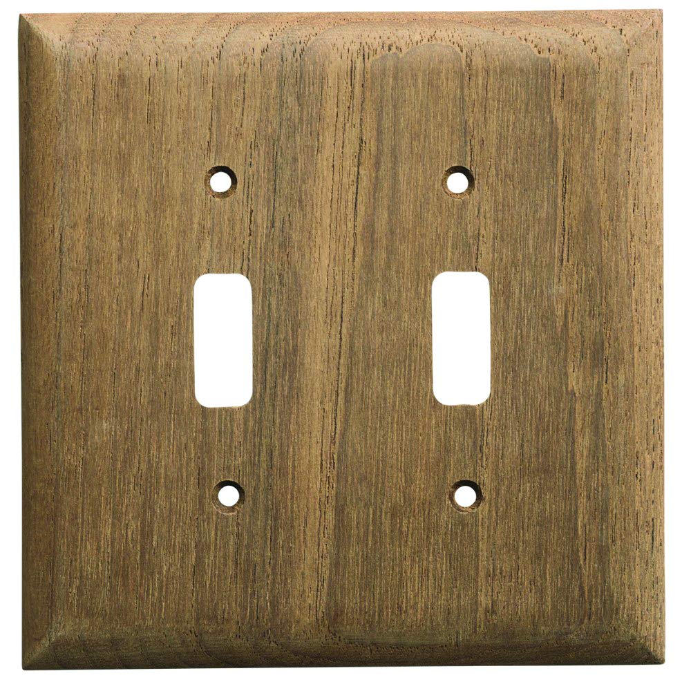 Whitecap Teak 2-Toggle Switch/Receptacle Cover Plate,WBAUVB07DFFW5FX