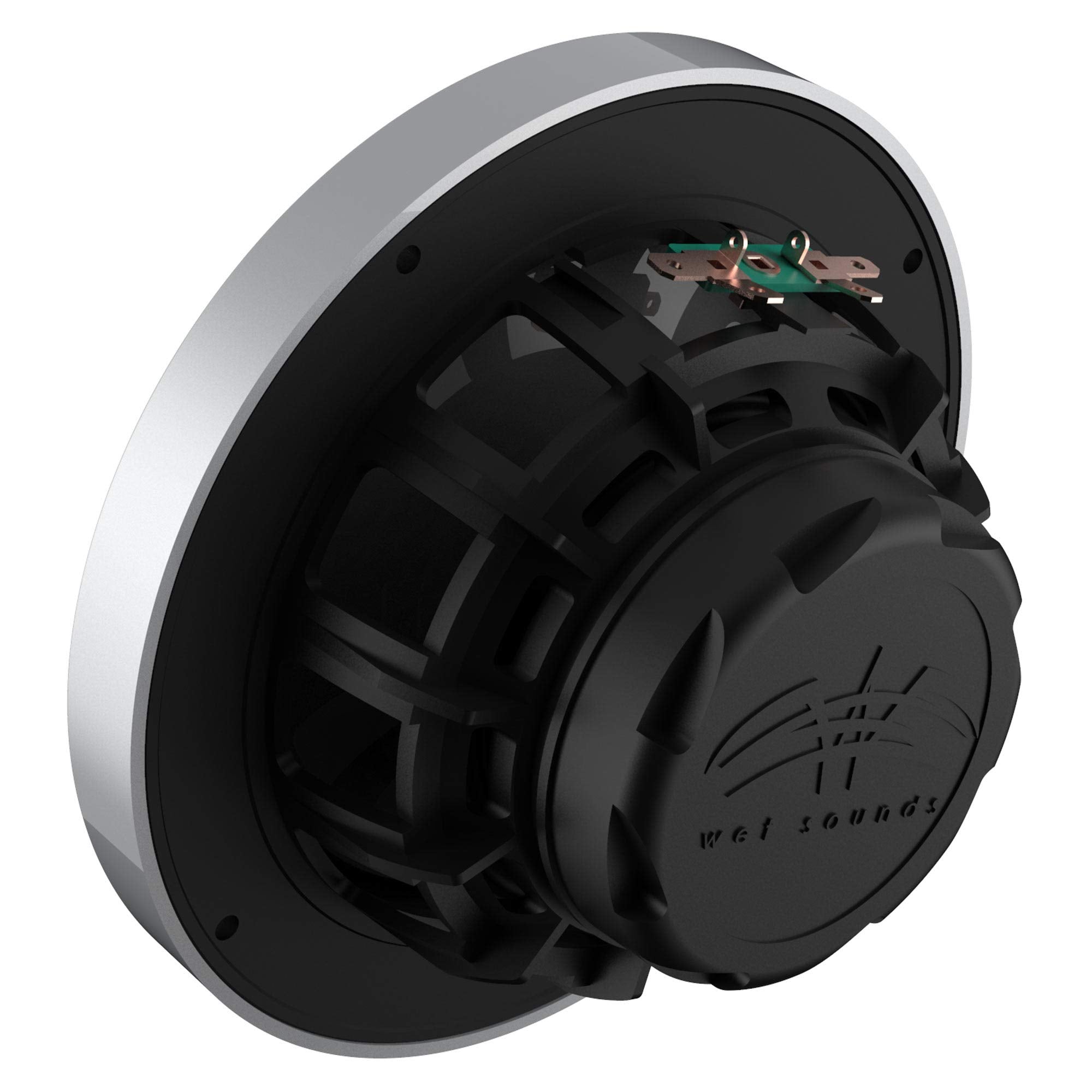 Wet Sounds Xs Series Silver Grill 6.5'' Oem Replacement Speakers W/120 Watt Peak Power