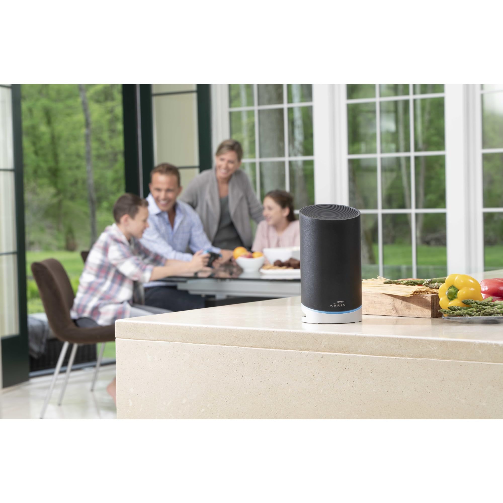 Arris Surfboard Max W130 Tri Band Mesh Wi Fi 6 System , Ax7800 Wi Fi Speeds Up To 7.8 Gbps , Coverage 6,000 Sq Ft, Alexa Support