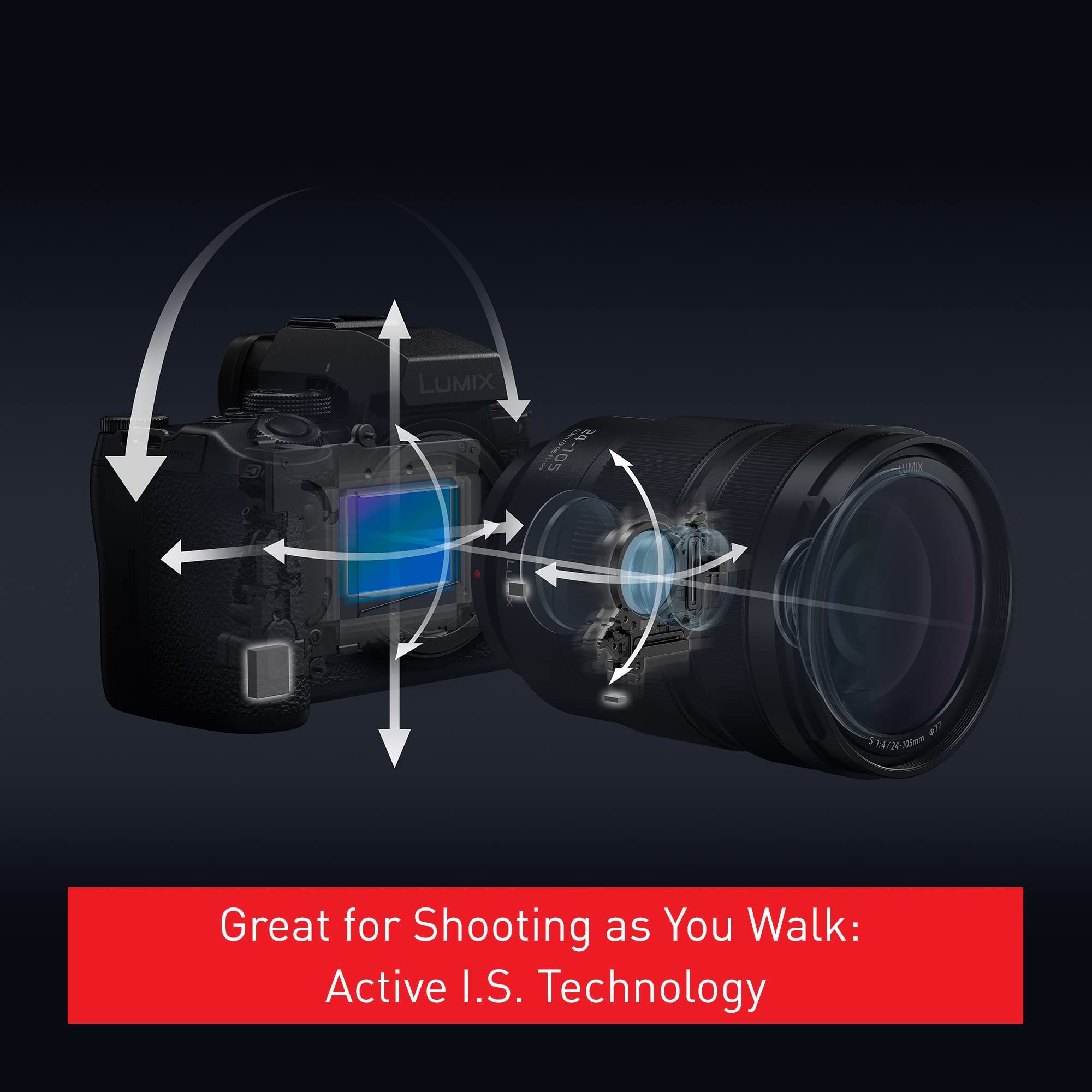 Panasonic Lumix S5Iix Mirrorless Camera, 24.2Mp Full Frame With Phase Hybrid Af, New Active I.S. Technology, 5.8K Pro-Res, Raw O