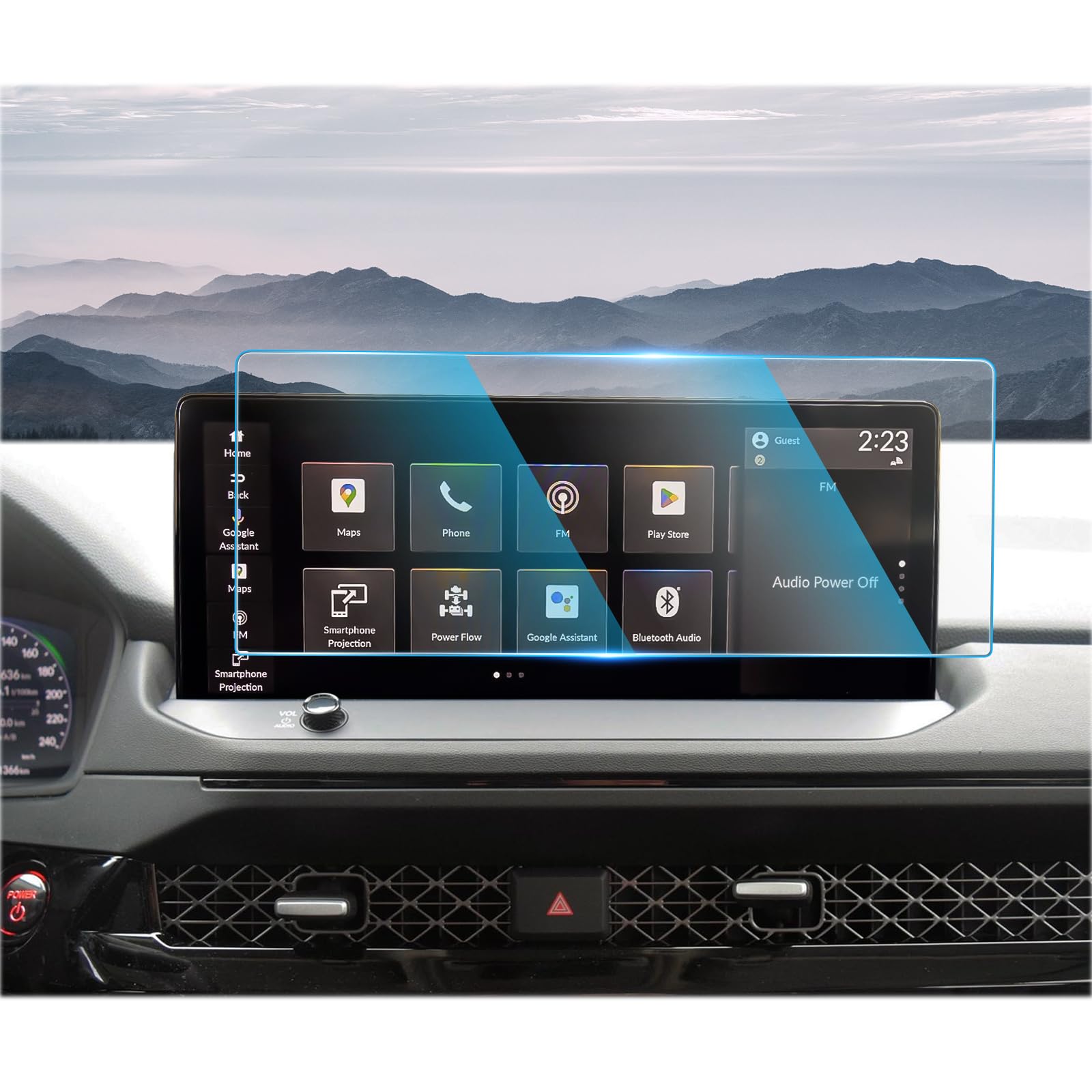 Cdefg For 2023 2024 2025 Honda Accord Hybrid Screen Protector Touchscreen Cover For Accord 2025 2024 2023 Accessories Sport Ex L Sport L Touring 12.3' Tempered Glass