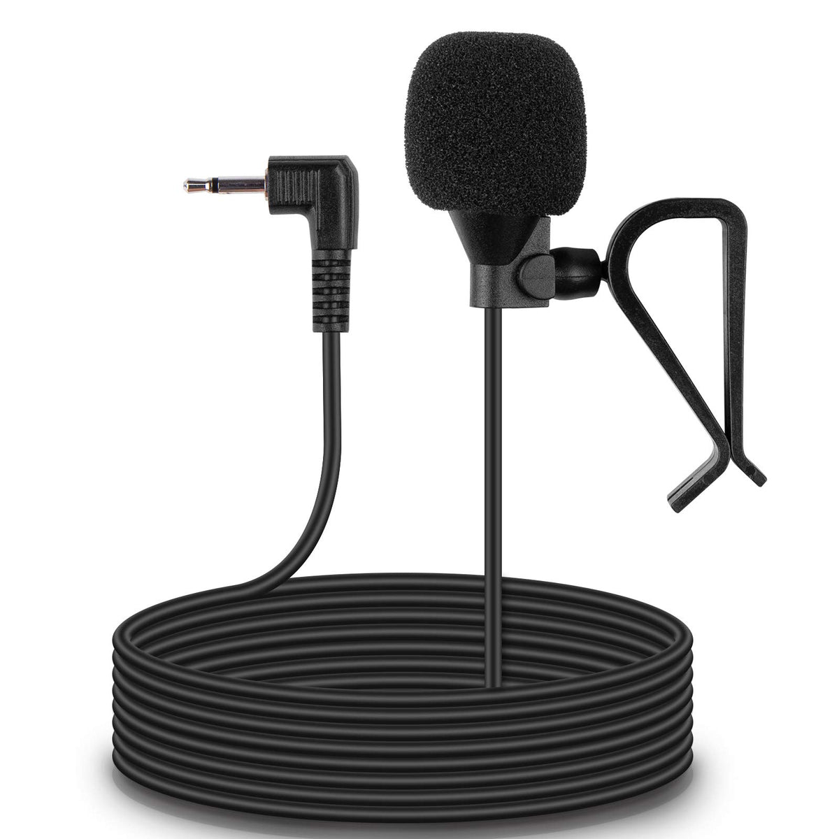 Weishan Pionee Microphone For Car Radio, 2.5Mm Car External Mic Replacement For Pioneer Vehicle Enabled Stereo Radio Gps Dvd Hea